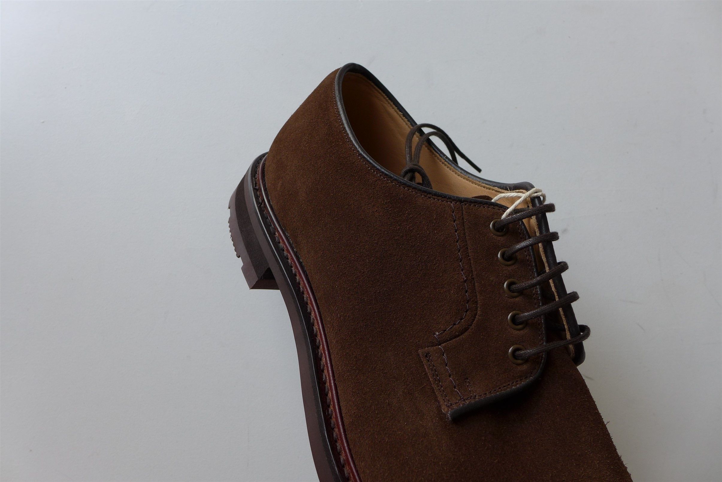 Church's n/a Churchs Bestone Derby Shoes - Sigar Castoro Suede Size US 11.5 / EU 44-45 - 10 Thumbnail