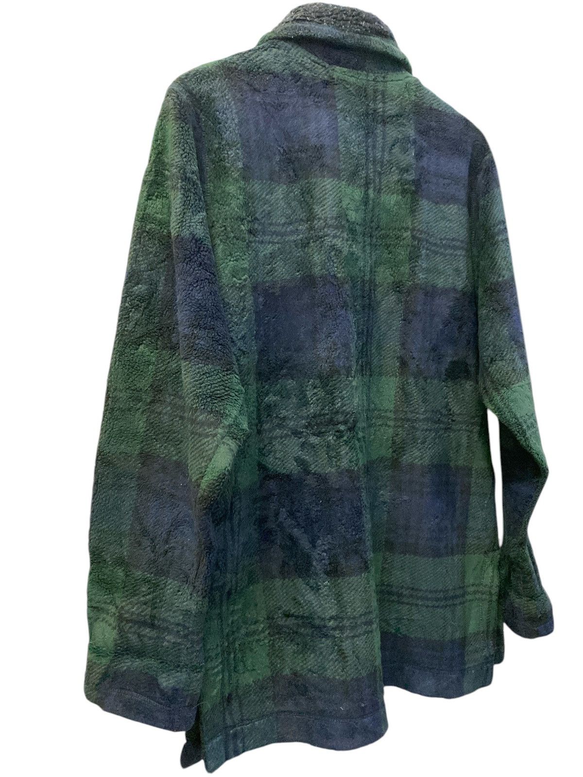 L.L. Bean × Vintage Vintage L.L Bean Checkered Fleece Jacket Size S / US 4 / IT 40 - 10 Thumbnail