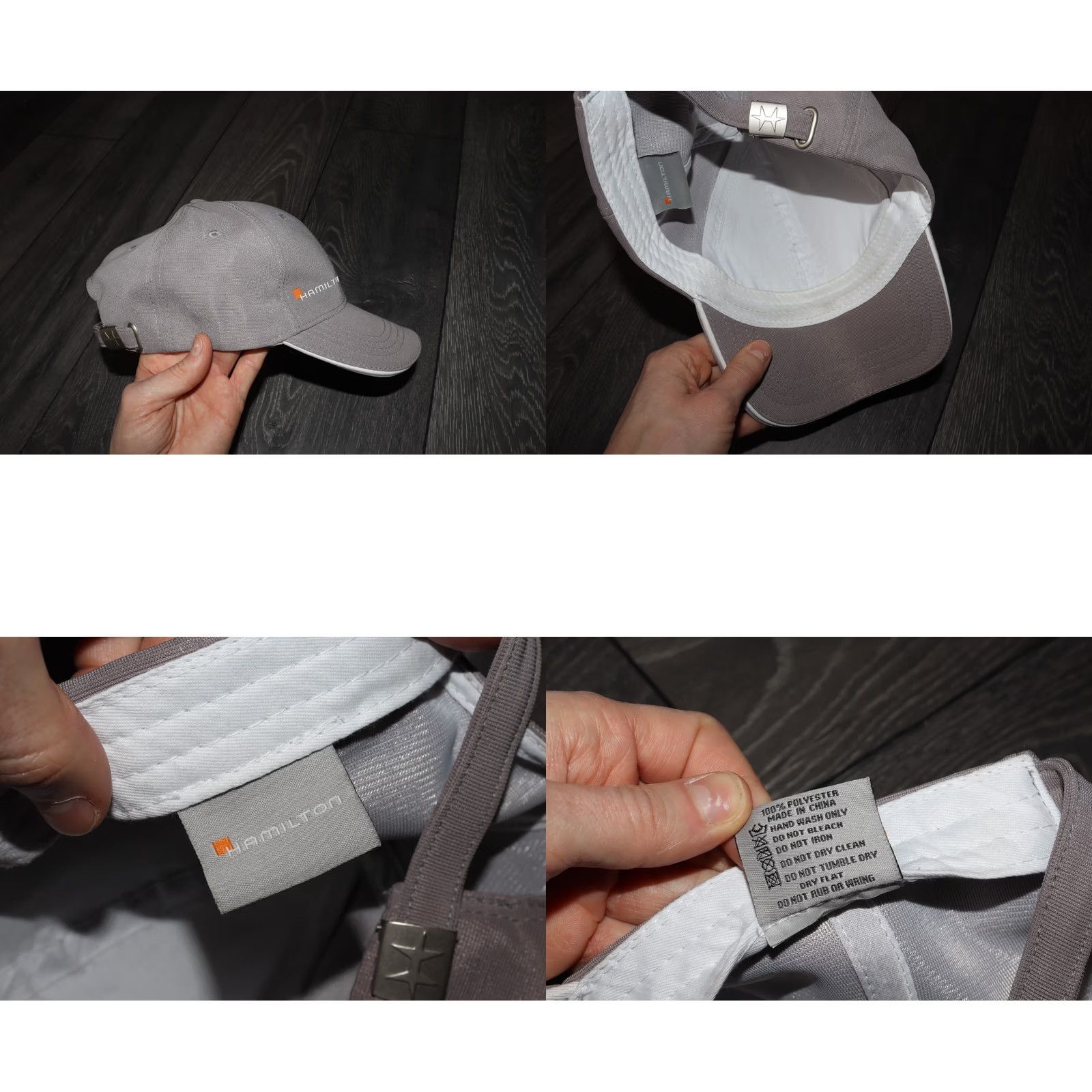 Hamilton Hamilton Hat Baseball Cap Adjustable One Size Gray Mens Vintage? Size ONE SIZE - 8 Thumbnail