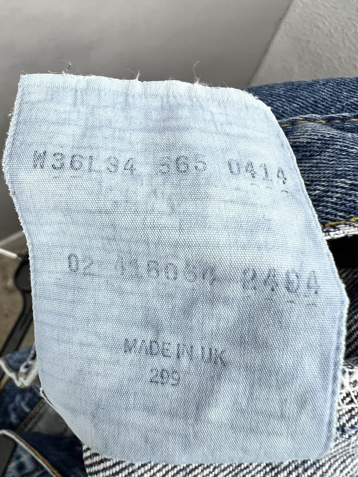 Levi's × Vintage Rare Levis 565 04 made in UK vintage 90s Size US 36 / EU 52 - 10 Thumbnail