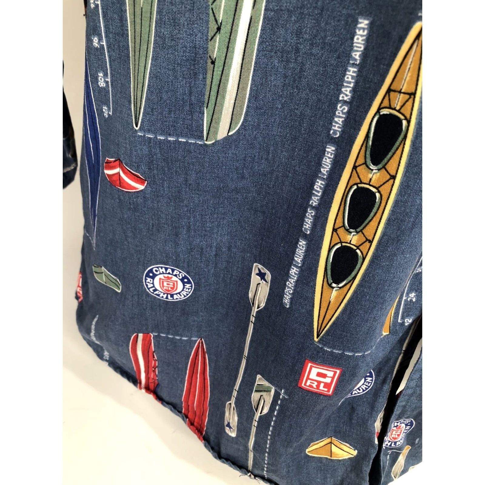 Ralph Lauren Chaps / Ralph Lauren All Over - Vintage Rowing Kayak Canoe Crew Mens L Shirt Size US L / EU 52-54 / 3 - 5 Thumbnail