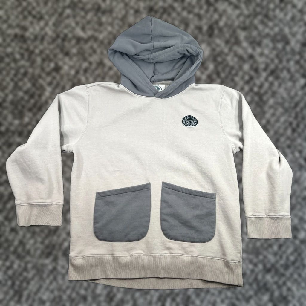 Vintage Bearded Goat Mens Hoodie Two Tone Pockets Gray XXL Pullover Cotton Blend Shirt? Size US XXL / EU 58 / 5 - 1 Thumbnail