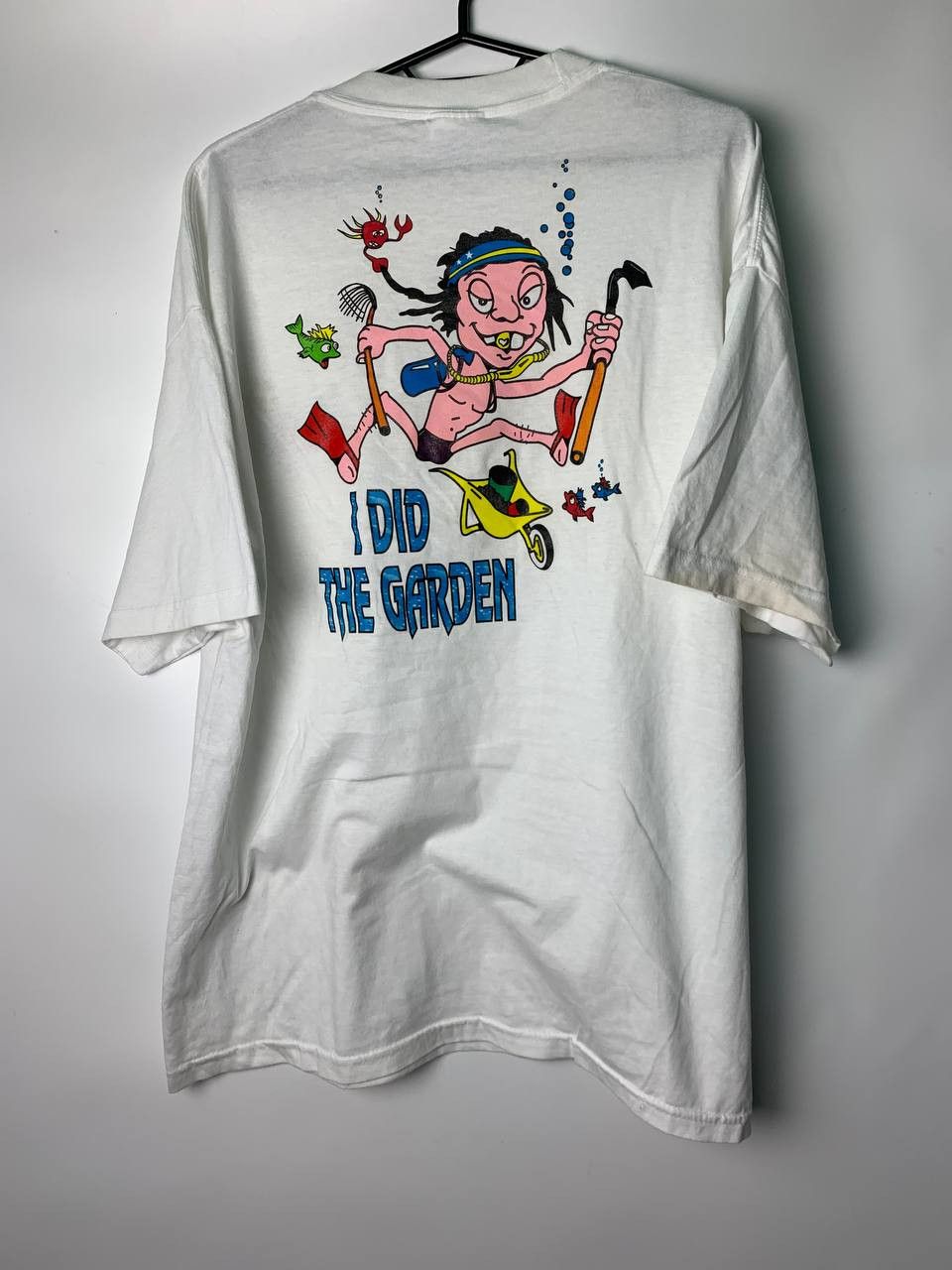 Vintage blue bay divers i did the garden t-shirt Sz XL Size US XL / EU 56 / 4 - 2 Thumbnail