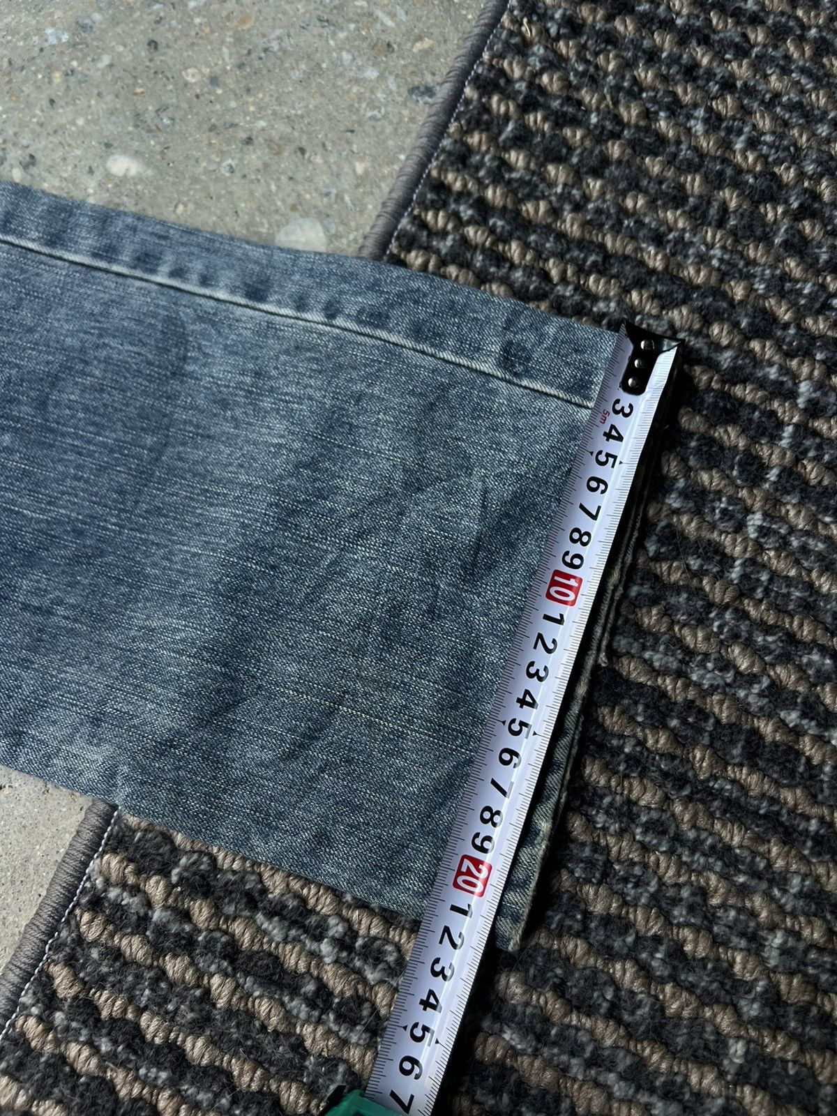 Japanese Brand NIPPON BLUE EMBROIDED EVISU STYLE JEANS Y2K Size US 30 / EU 46 - 11 Thumbnail
