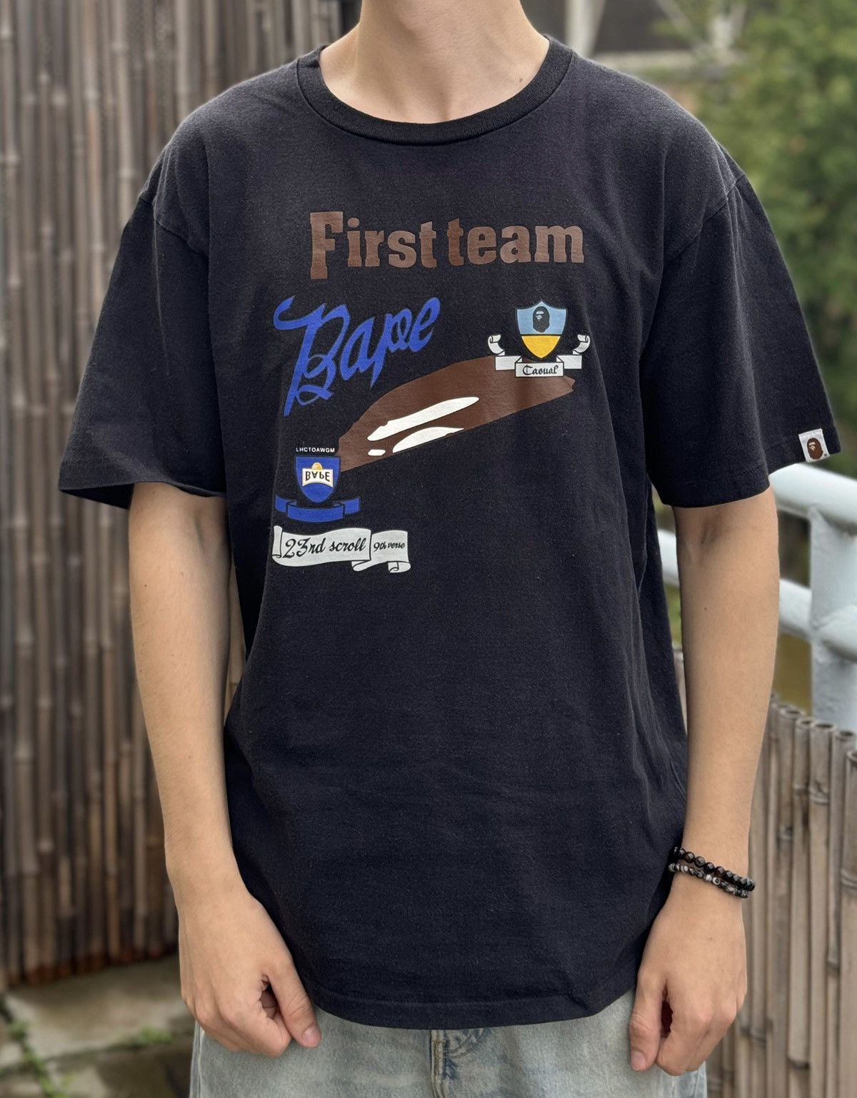 Bape Bape Authentic First Team T-Shirt Size US XL / EU 56 / 4 - 1 Thumbnail