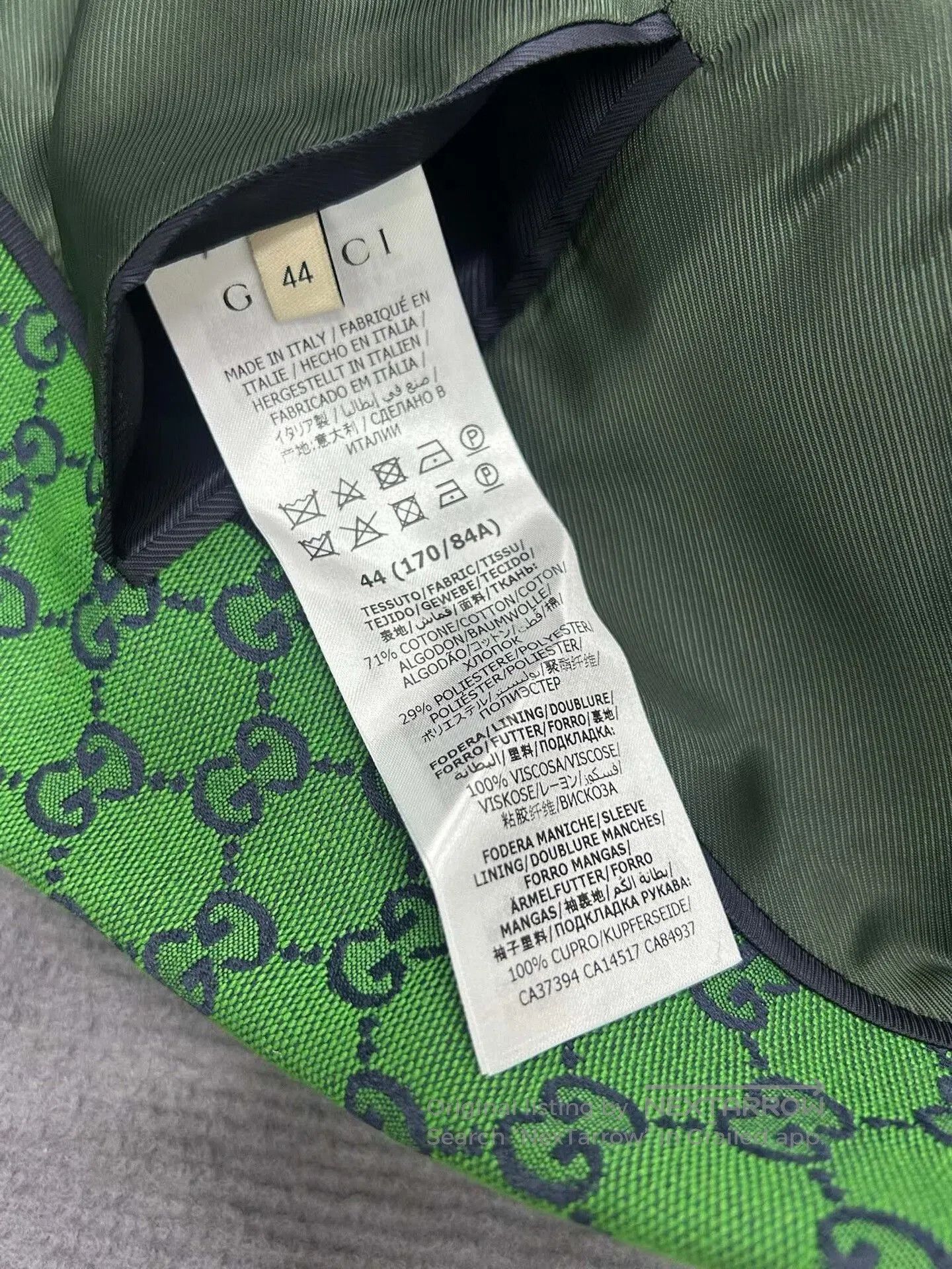 Gucci Gucci Green Full Logo Blazer. Size US S / EU 44-46 / 1 - 5 Thumbnail