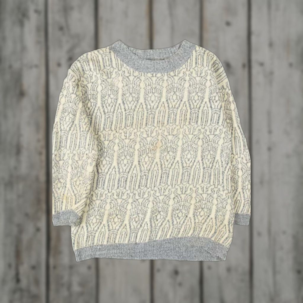 Vintage VINTAGE 80s Sweater T.Q. Linen/Nylon/Ramie/Acrylic Medium Mens Womens Size M / US 6-8 / IT 42-44 - 1 Thumbnail