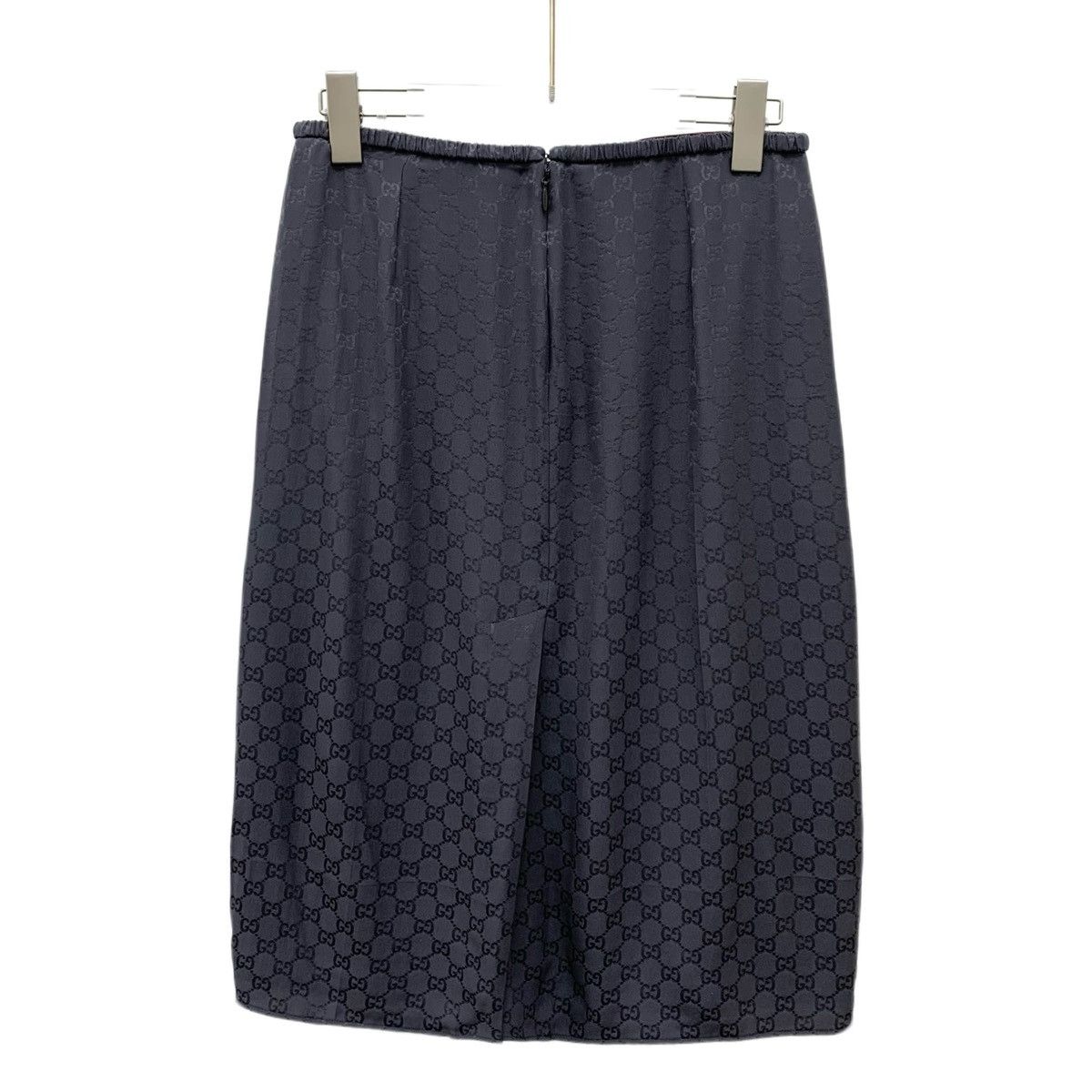 Gucci Gucci All-over Logo Jacquard Back Split Casual Skirt K26WX Size 26" / US 2 / IT 38 - 2 Thumbnail