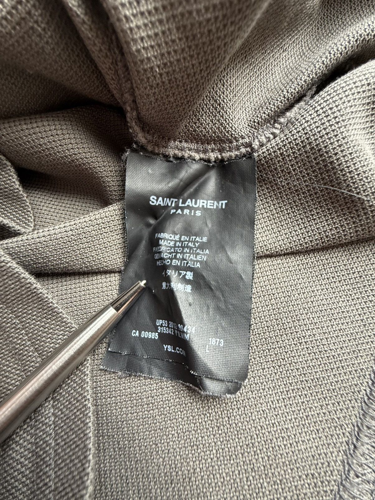 Saint Laurent Paris SS13 Saint Laurent ysl logo Cassandre polo t shirt Hedi Size US S / EU 44-46 / 1 - 13 Thumbnail
