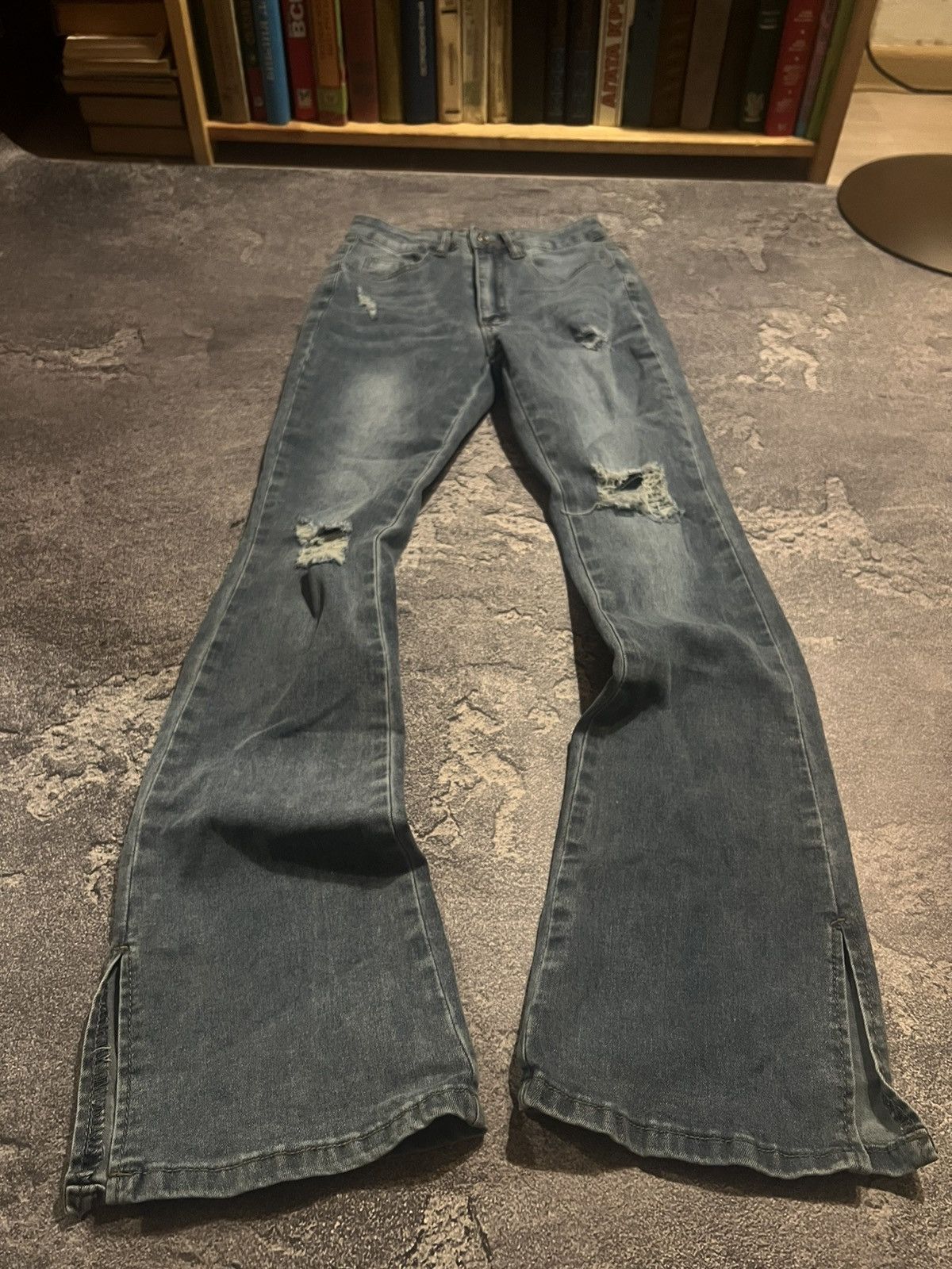 Vintage CRAZY Hysteric Glamour Style Vintage Flared Y2K Opium Jeans Size US 28 / EU 44 - 2 Thumbnail