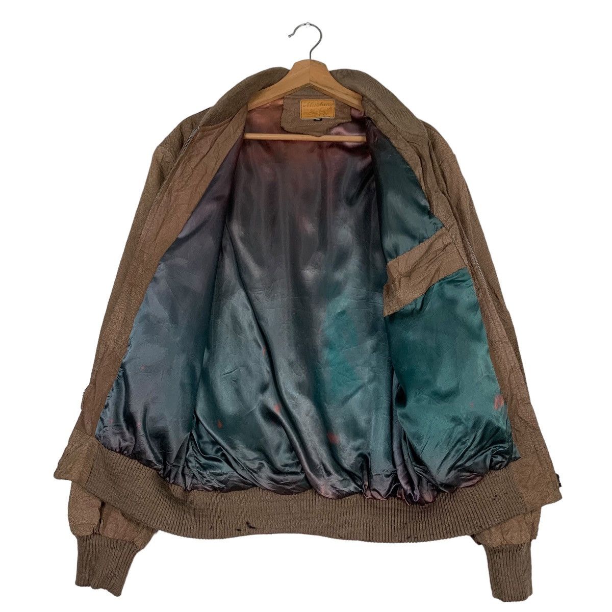 Japanese Brand Vintage MUSTANG Bomber Leather Jacket #0363-C17 Size US L / EU 52-54 / 3 - 11 Thumbnail