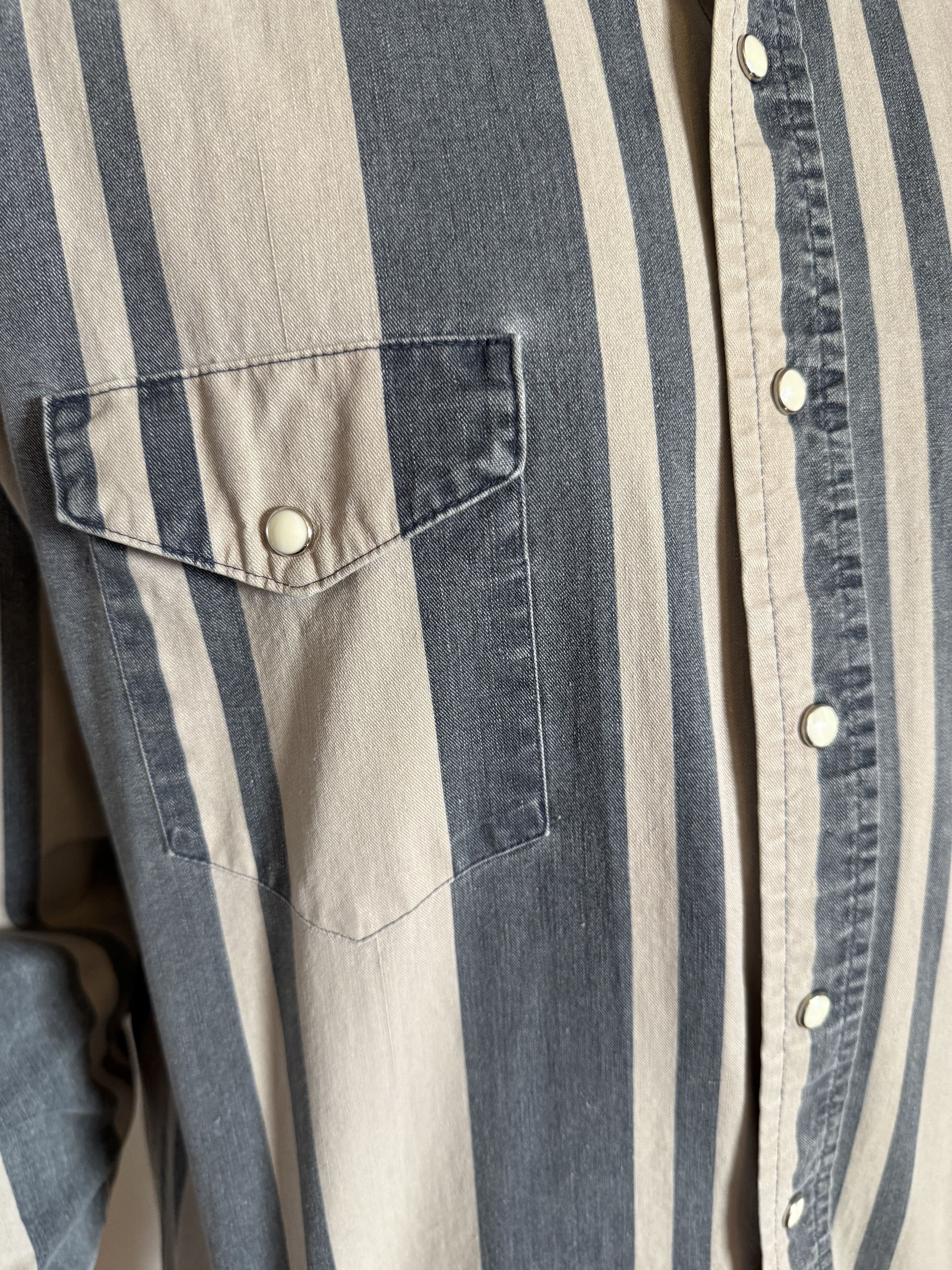 Wrangler Vintage Brushpopper Western Shirt Size US XL / EU 56 / 4 - 6 Thumbnail