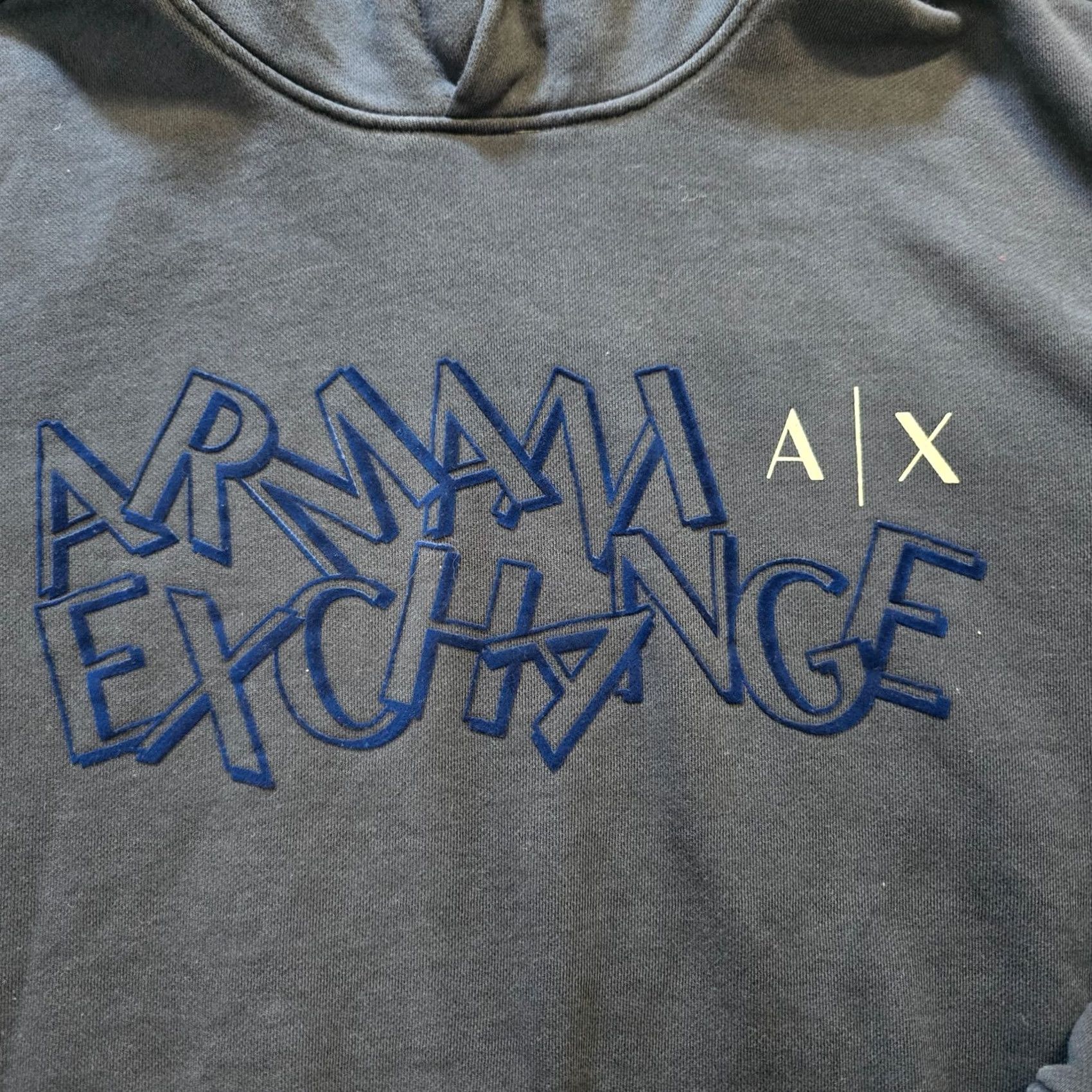 Armani Exchange Armani Exchange Sweatshirt Womens Size Small Blue Hoodie Logo Casual Lounge Size S / US 4 / IT 40 - 3 Thumbnail