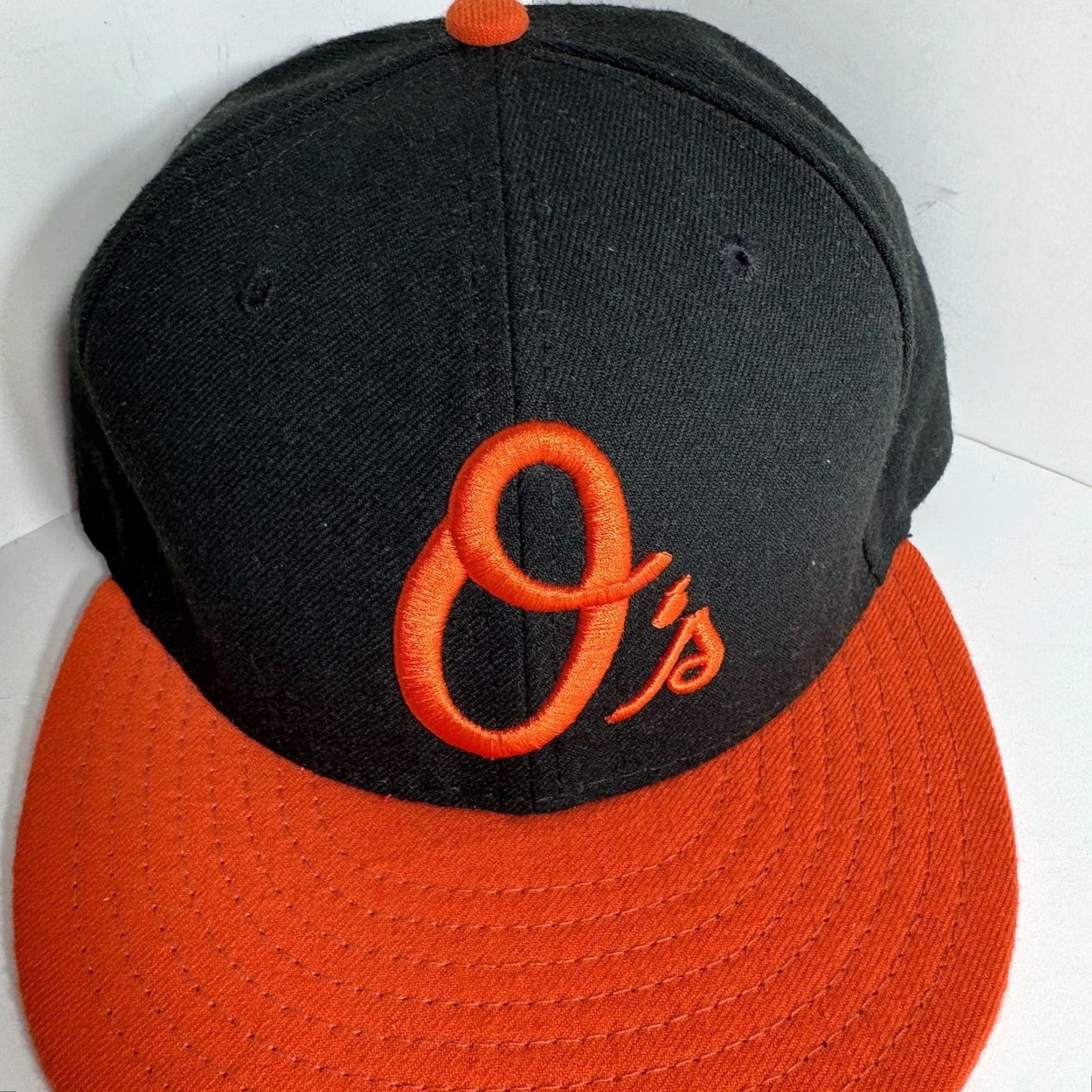 New Era New Era Baltimore Orioles O’s Fitted Hat Cap 7 1/8 On Field Authentic Cool Base Cap Mens Baseball Hat Size ONE SIZE - 3 Thumbnail