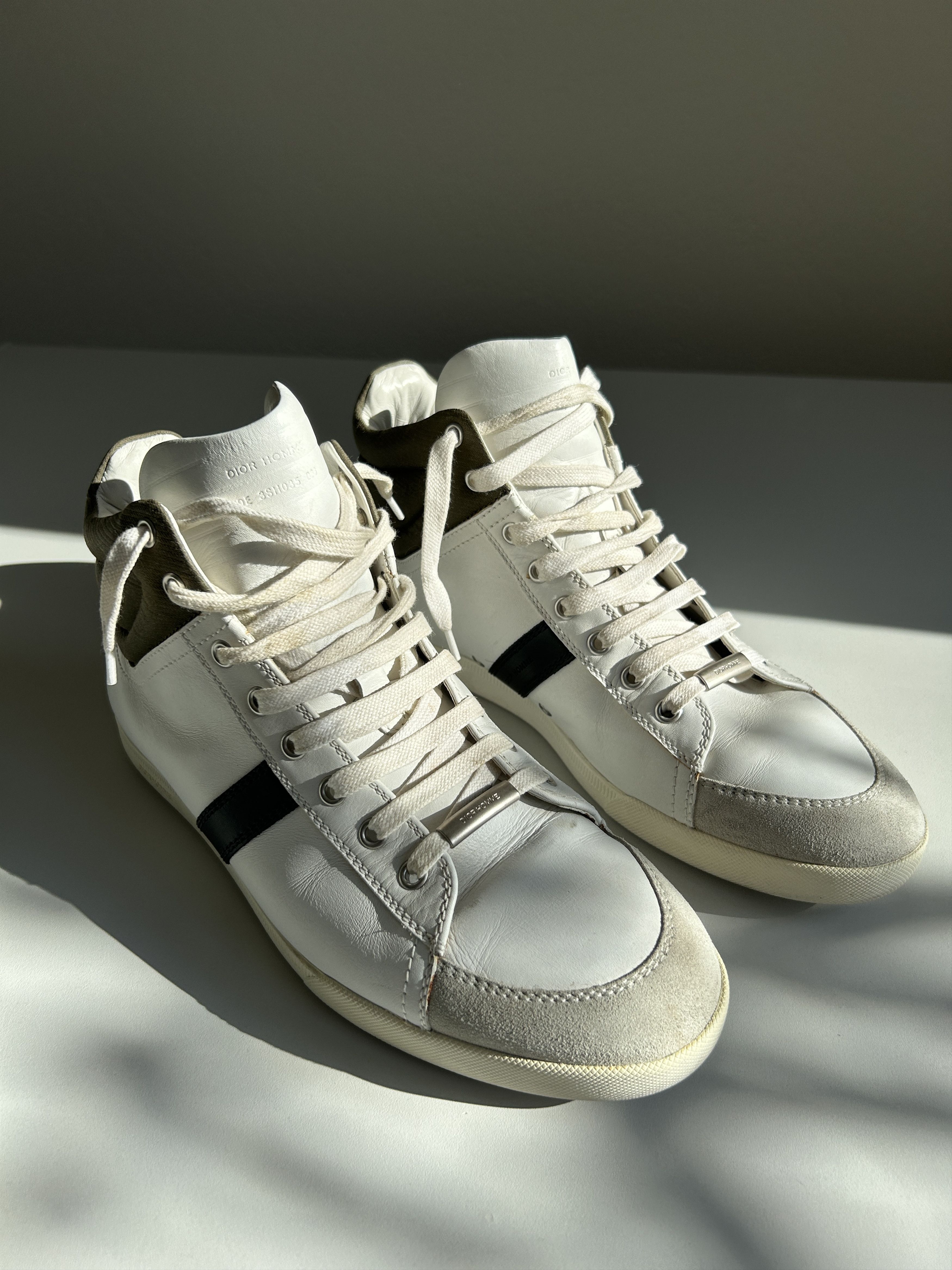 Dior × Hedi Slimane Dior Homme AW04 “VOTC” Zip Up High Top Boxing