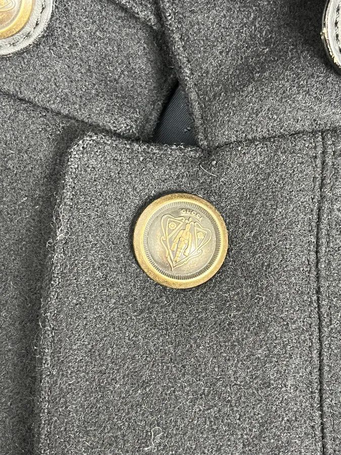 Gucci AW2008 Gucci Black Wool Buttoned Premium Jacket by Frida Giannini Size US M / EU 48-50 / 2 - 11 Thumbnail