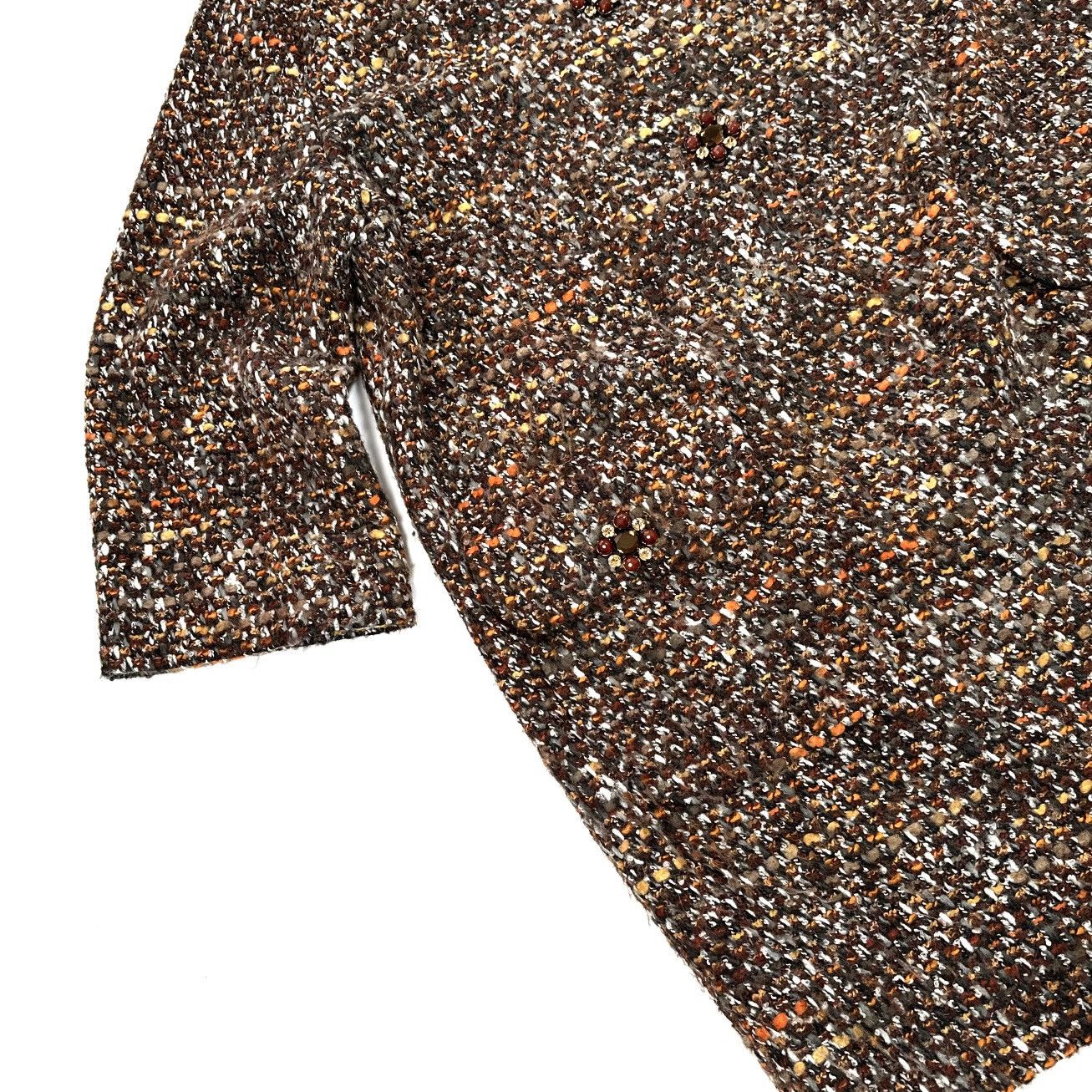 Dolce & Gabbana DOLCE & GABBANA TWEED Bouclé Texture Luxury Coat Jacket - 48 Size XL / US 12-14 / IT 48-50 - 13 Thumbnail
