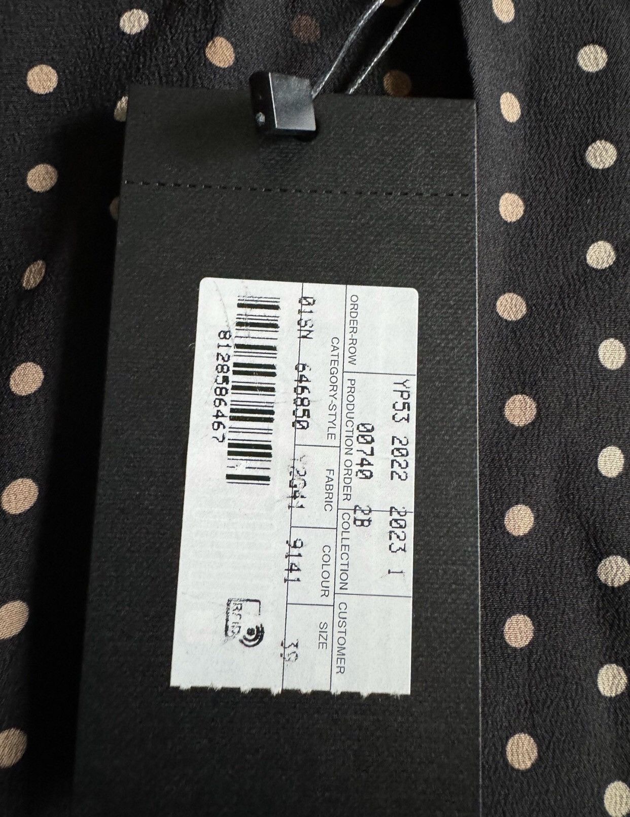 Saint Laurent Paris × Yves Saint Laurent Saint Laurent polka dot silk shirt2412-Nextarrow Size US M / EU 48-50 / 2 - 4 Thumbnail