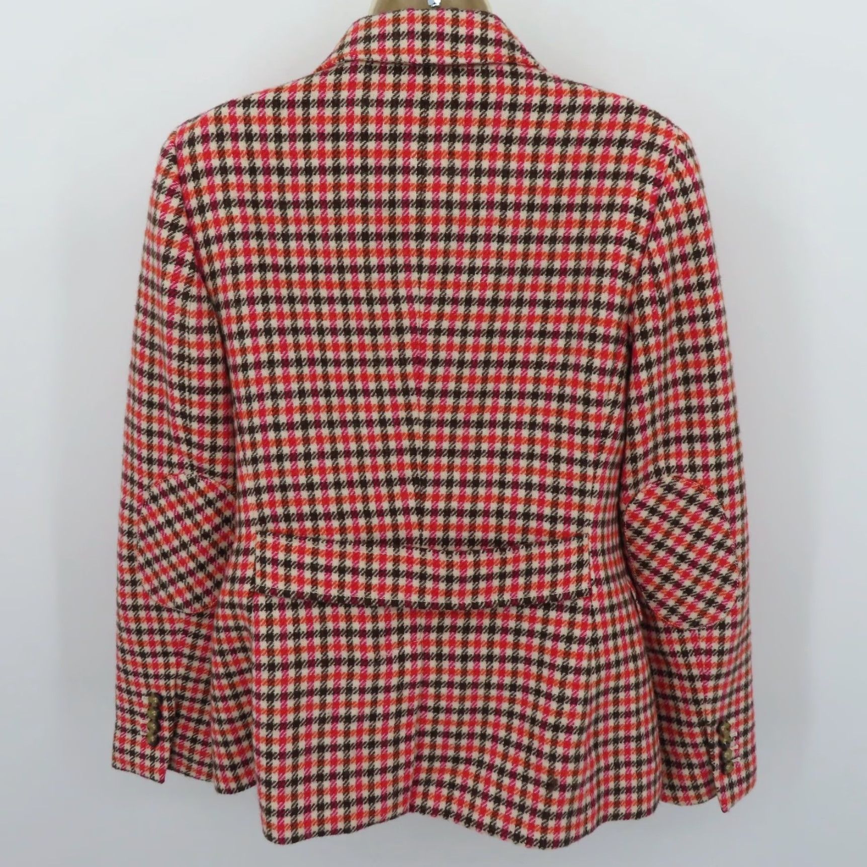 Talbots Talbots Blazer Jacket Coat Womens 8 Houndstooth Button Wool Blend Multicolor Fall Spring Summer Winter Regular Women’s Coat/Blazer Size M / US 6-8 / IT 42-44 - 5 Thumbnail
