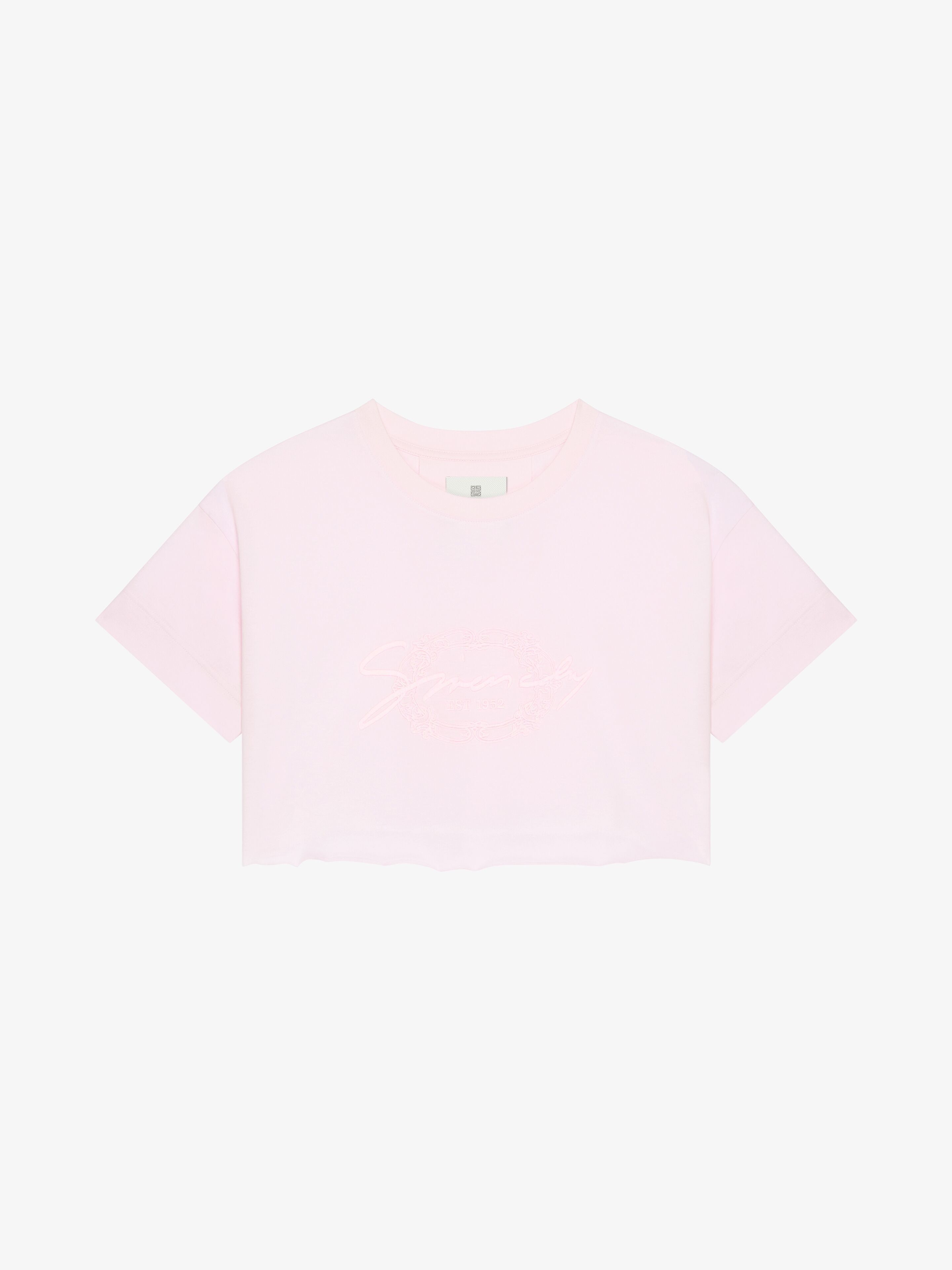Givenchy o1w1db10326 Cropped T-Shirt in Pink Size XS / US 0-2 / IT 36-38 - 1 Thumbnail