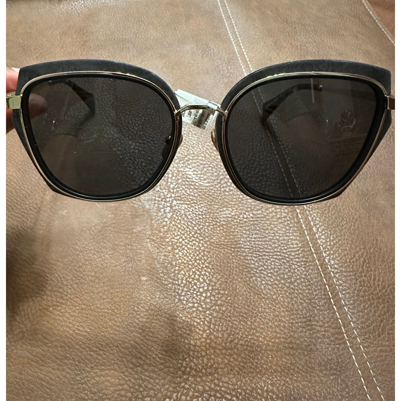 Yohji Yamamoto Yohji Yamamoto Black Marbled Sunglasses Goldtone Japanese Size ONE SIZE - 9 Thumbnail