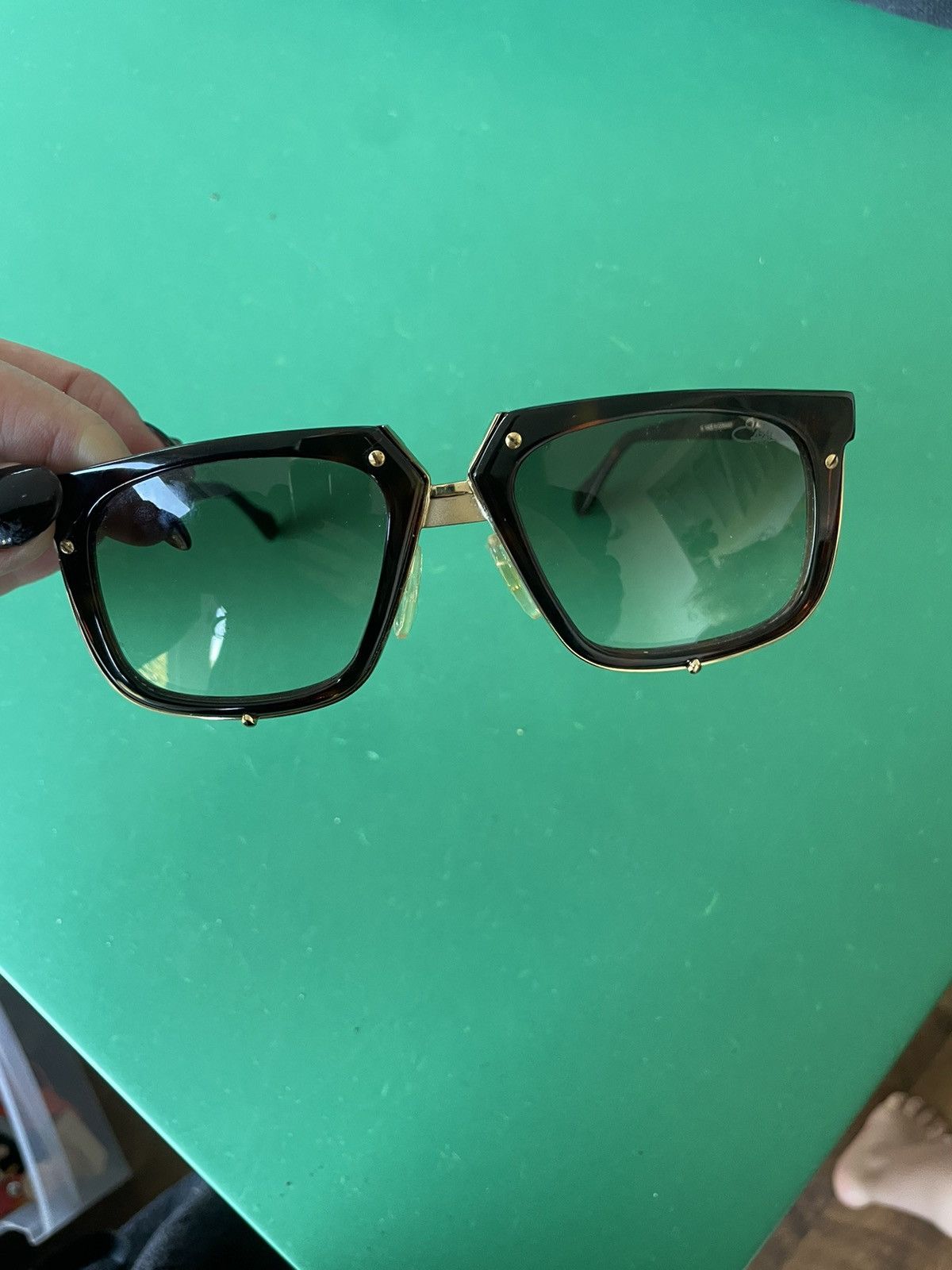 Cazal CAZAL sunglasses 643 gold and havana brown Size ONE SIZE - 2 Thumbnail