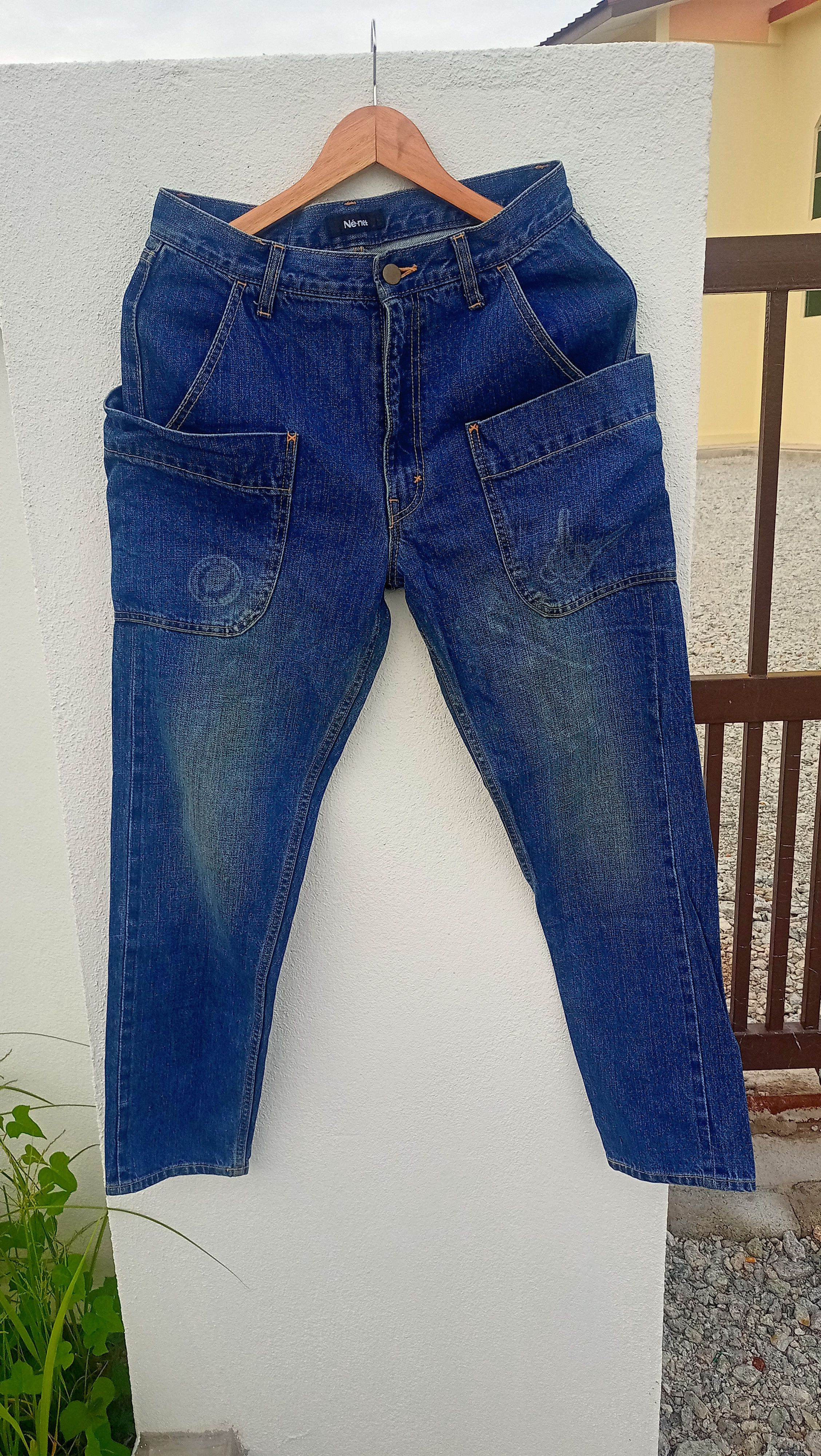 RARE DESIGN!!!!!! Issey Miyake Ne-net Denim seldvedge Jeans