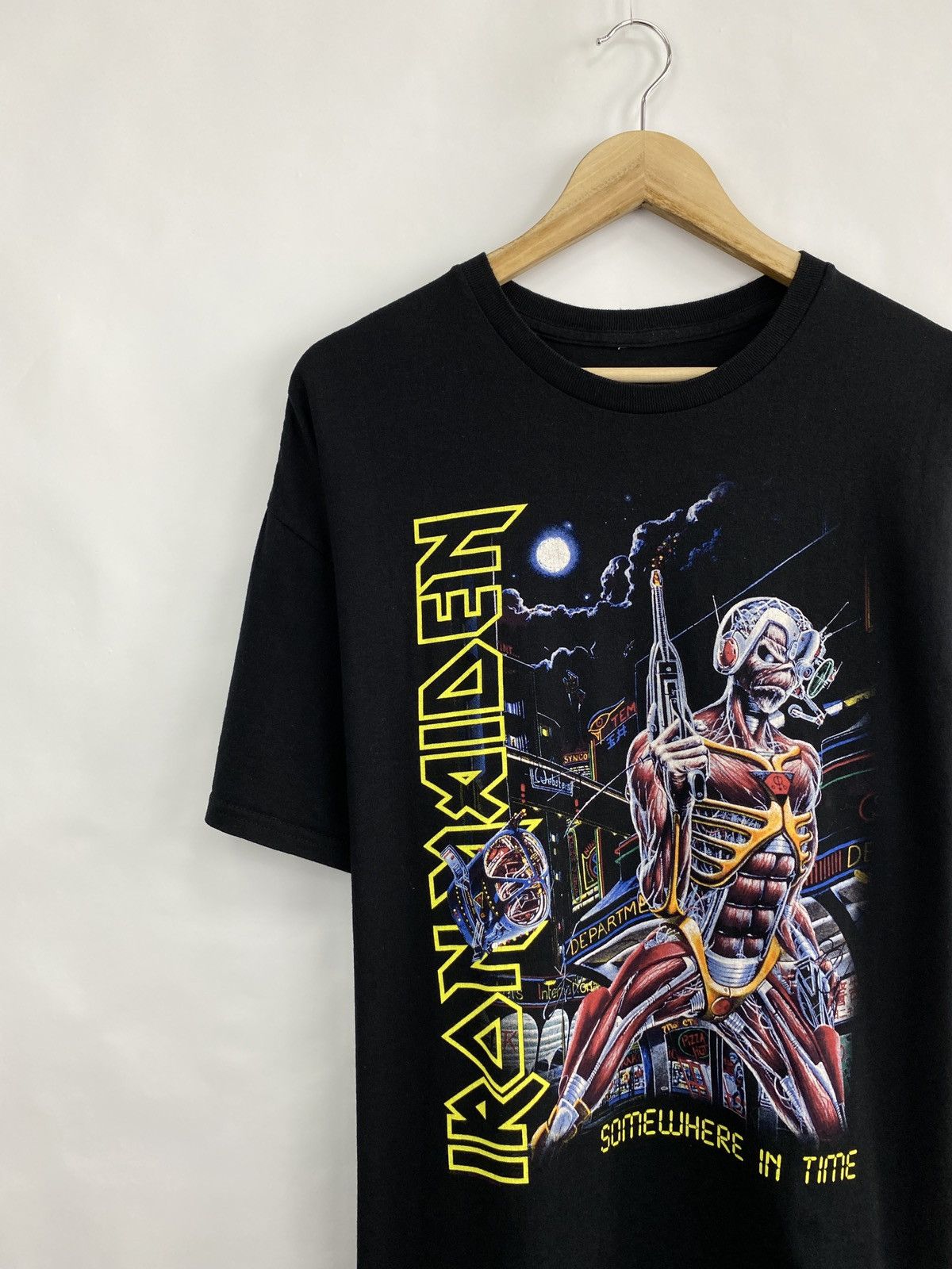 Iron Maiden 🇺🇸 ☠️ Vintage Y2K Iron Maiden Death Skull Skeleton Rare Retro Size US XL / EU 56 / 4 - 2 Thumbnail