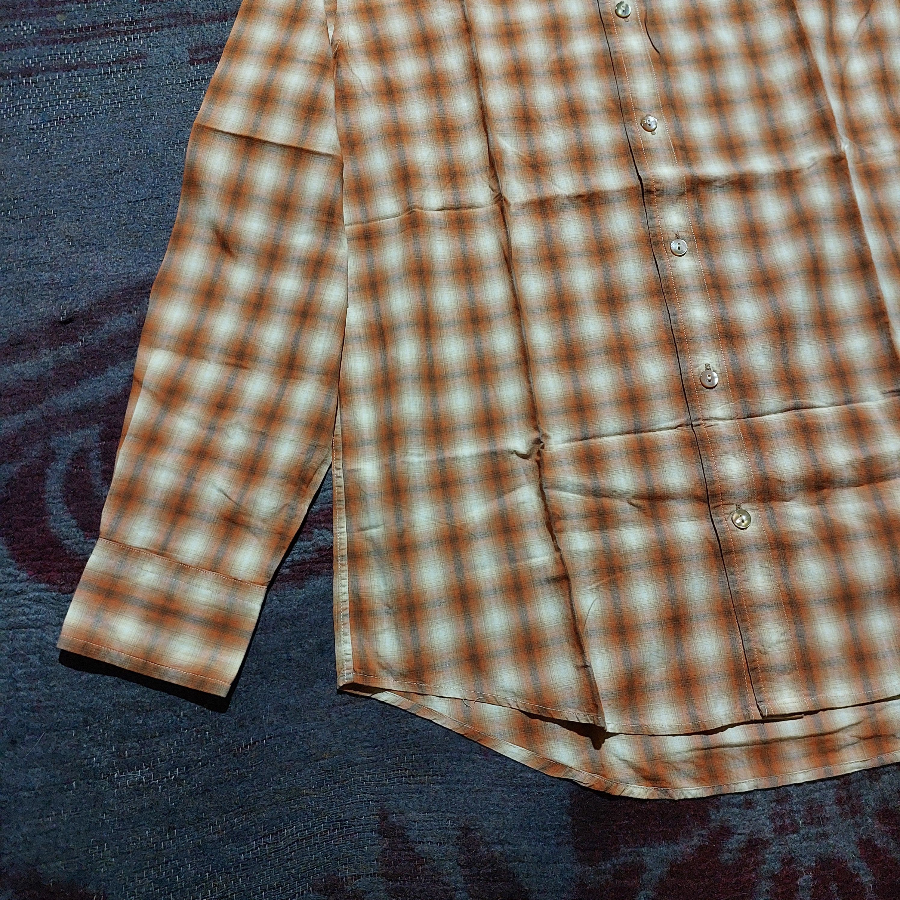 Katharine Hamnett London Katharine Hamnett orange checkered L/s shirt Size US M / EU 48-50 / 2 - 5 Thumbnail
