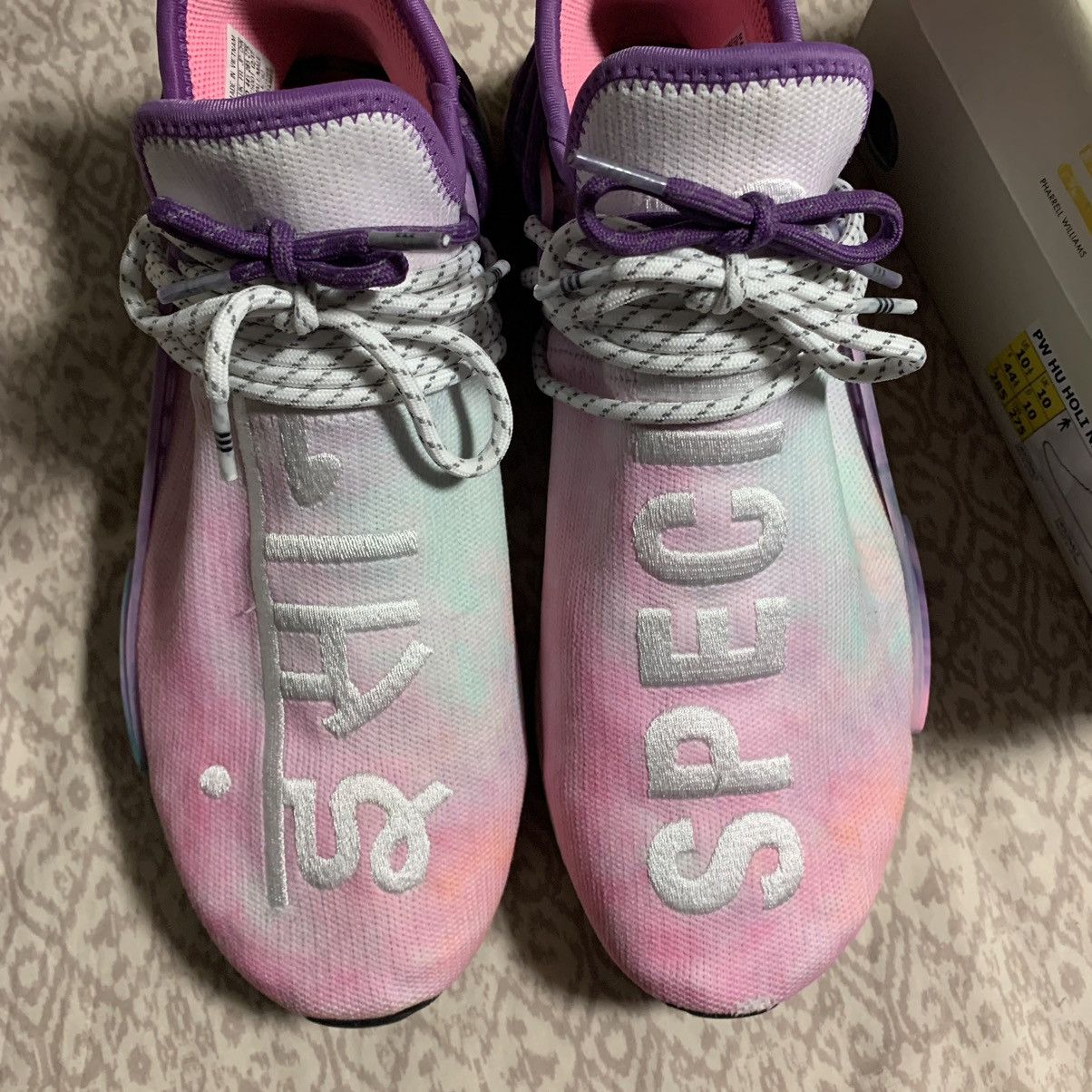 Adidas × Pharrell Adidas Human Race NMD “Holi Festival” (Pink Glow) 2018 Size US 10.5 / EU 43-44 - 9 Thumbnail
