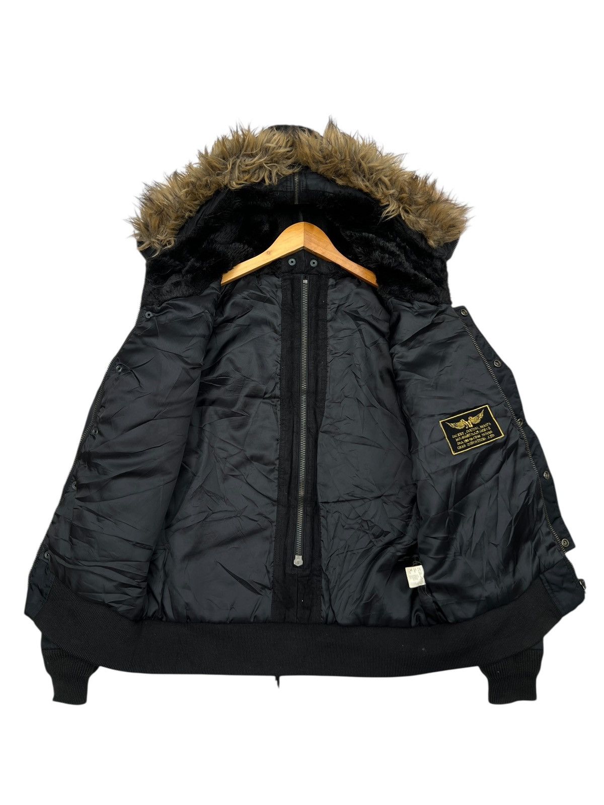 Japanese Brand Midas Gothic Japan Multipocket Fur Black Zipper Jacket Size US S / EU 44-46 / 1 - 5 Thumbnail