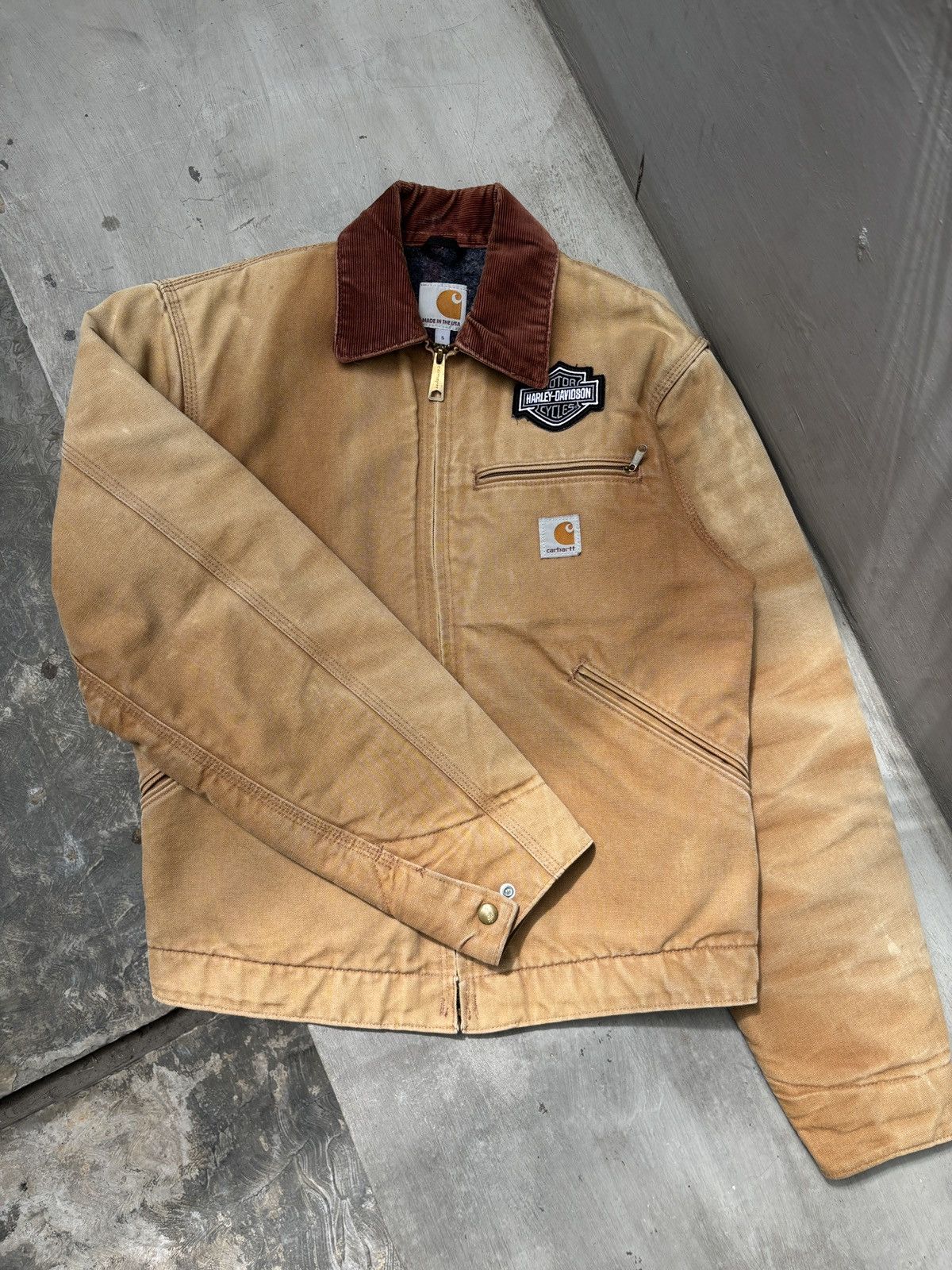 Carhartt Carhartt Detroit J001 BRN 2015 Sunfaded Made In The Usa Size US S / EU 44-46 / 1 - 4 Thumbnail
