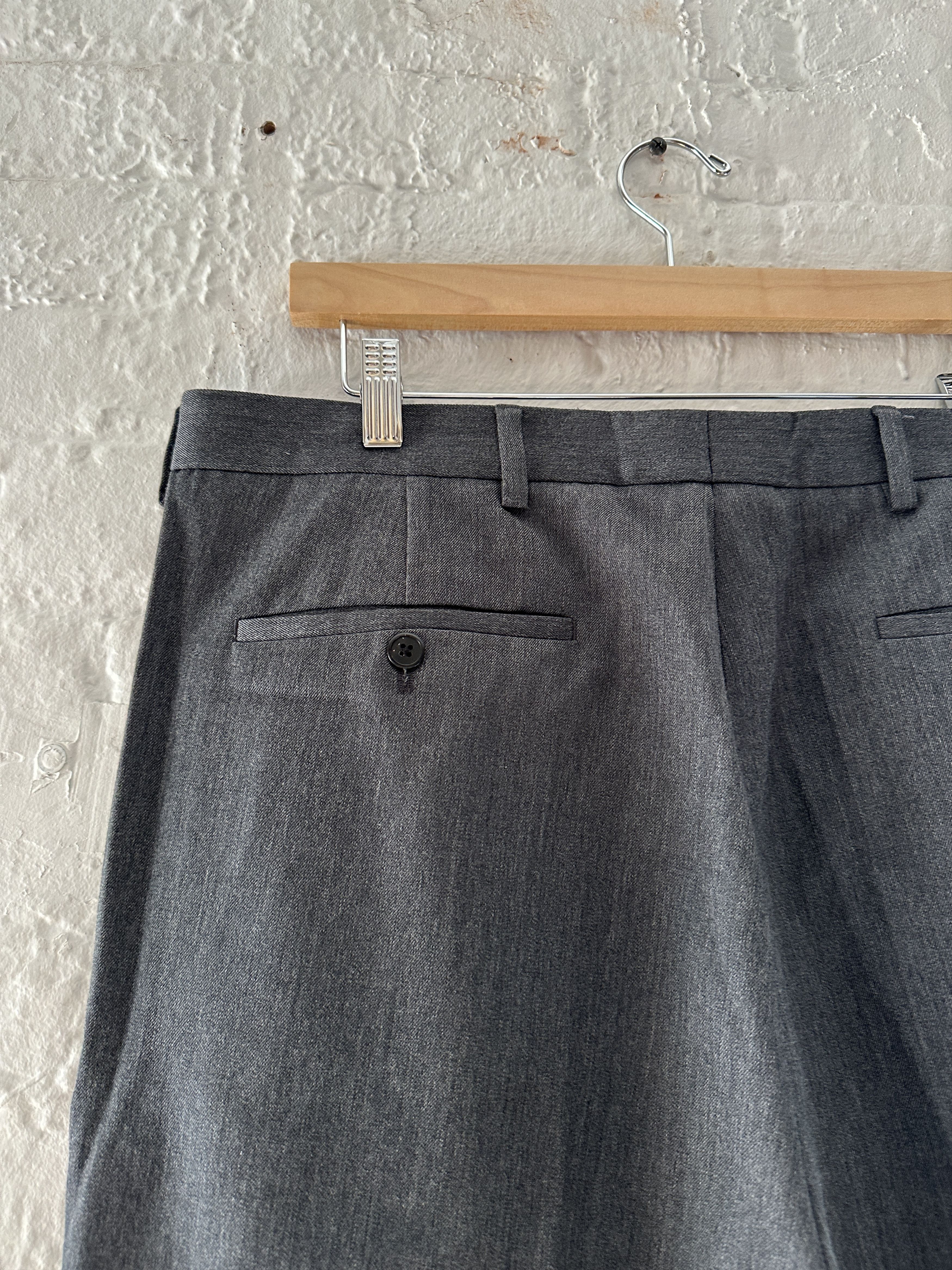 Prada Prada by Raf Simons Wide Leg Wool Trousers Size US 36 / EU 52 - 4 Thumbnail