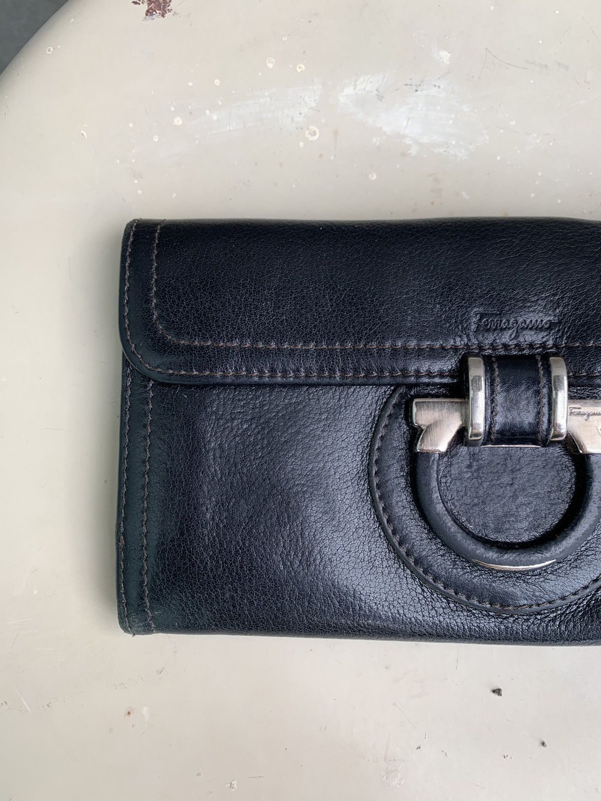 Salvatore Ferragamo Gancini Leather Wallet Size ONE SIZE - 2 Thumbnail