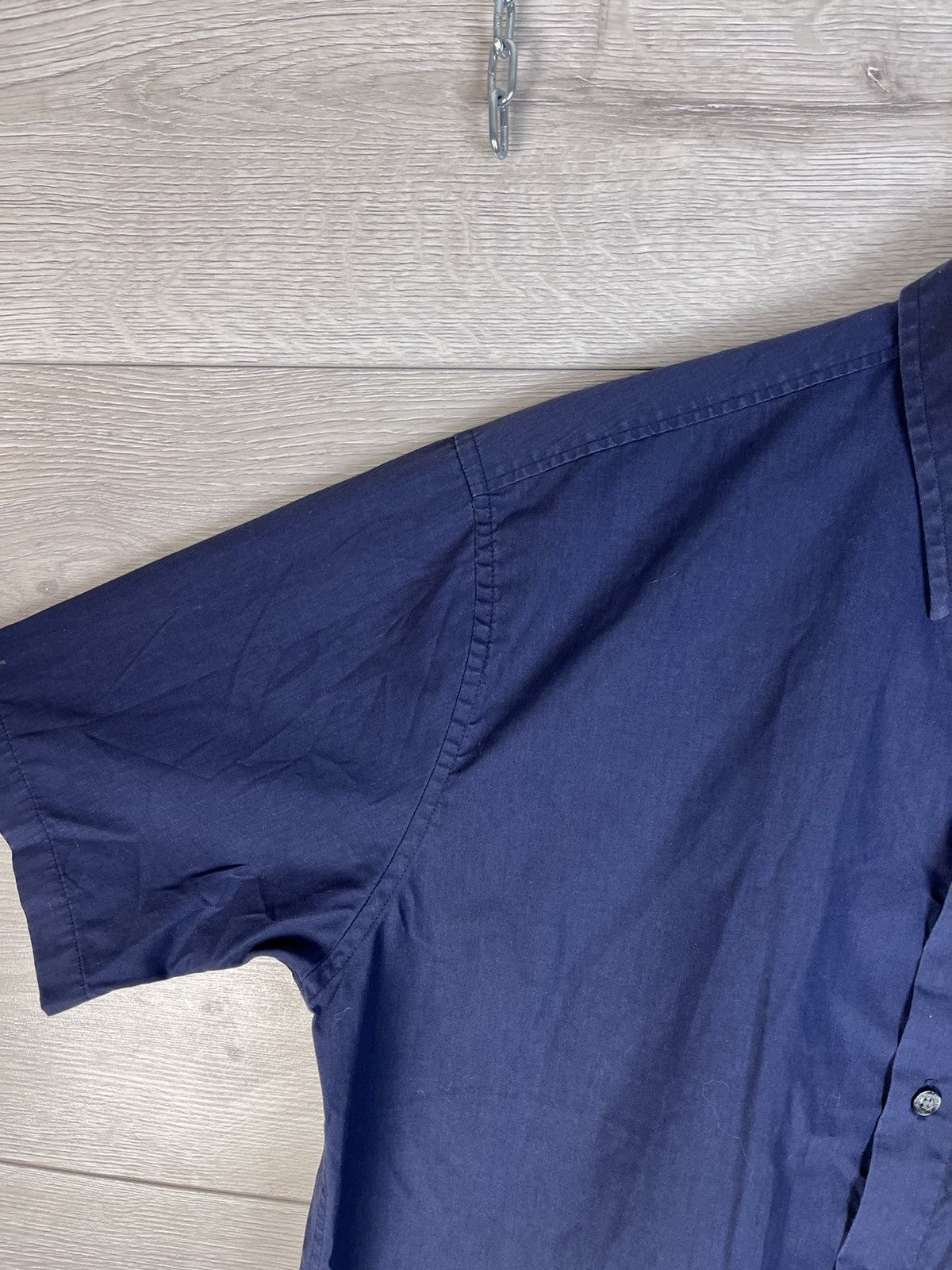 Yves Saint Laurent Men's Button Down Shirt YSL size L cotton 100% blue Size US L / EU 52-54 / 3 - 6 Thumbnail