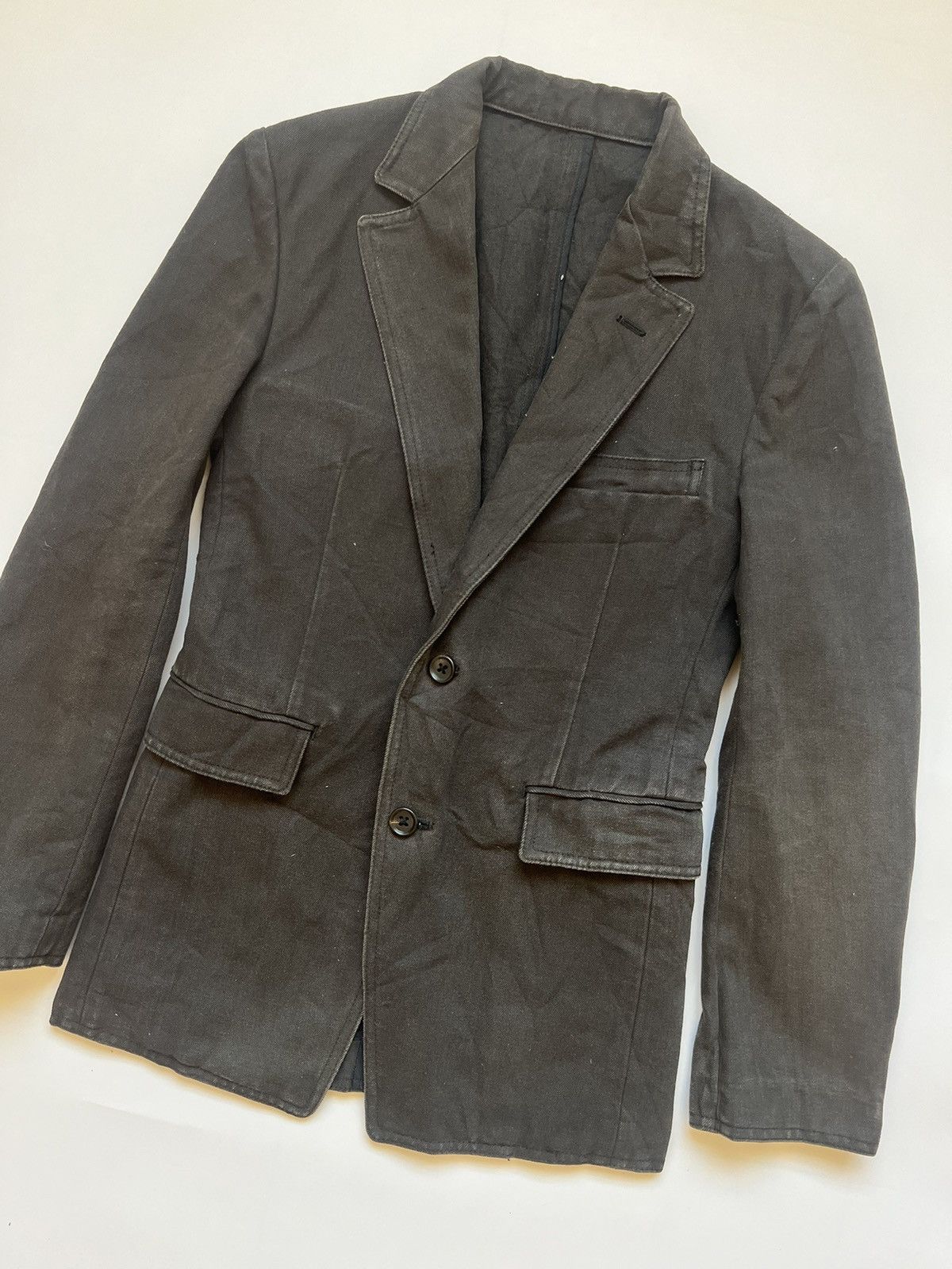 5351 POUR LES HOMMES × Designer × Japanese Brand 5351 Pour Les Hommes Workwear Style Blazer Size 34S - 2 Thumbnail