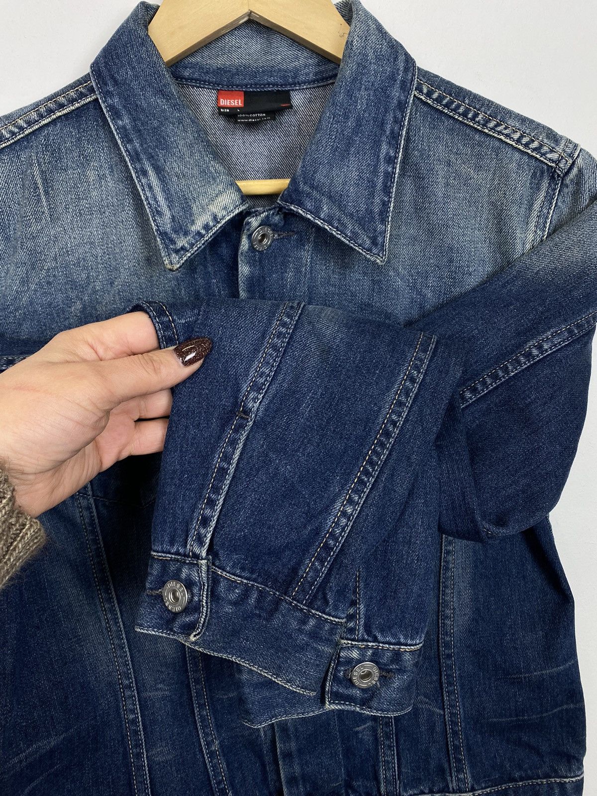 Diesel Vintage Diesel Y2K Denim Jacket Jeans Streetwear Blue 90’s Size L / US 10 / IT 46 - 3 Thumbnail