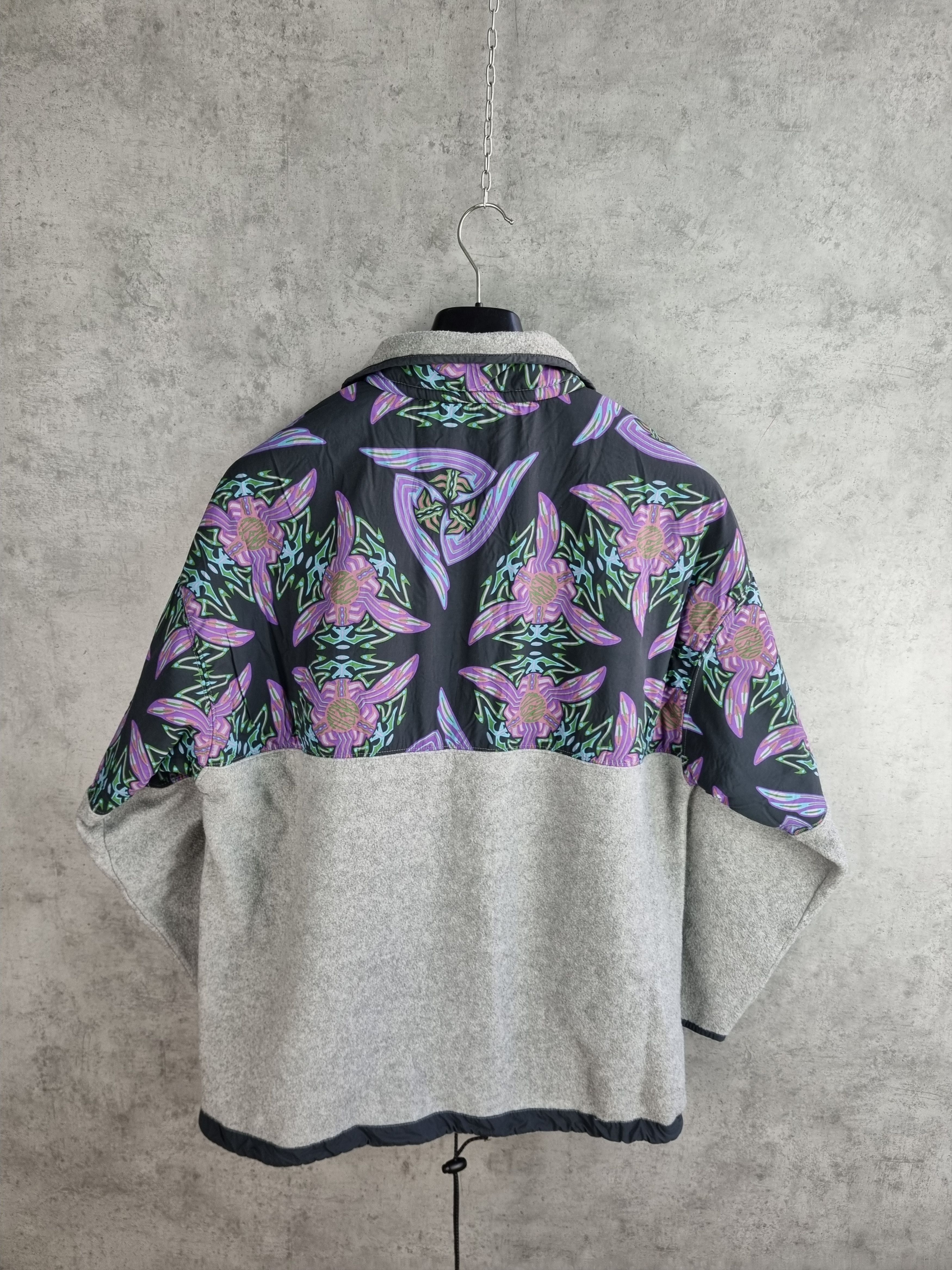 O'Neill × Vintage 80s Vintage ONeill Fleece Nylon Abstract Fractals Pullover Size US L / EU 52-54 / 3 - 6 Thumbnail
