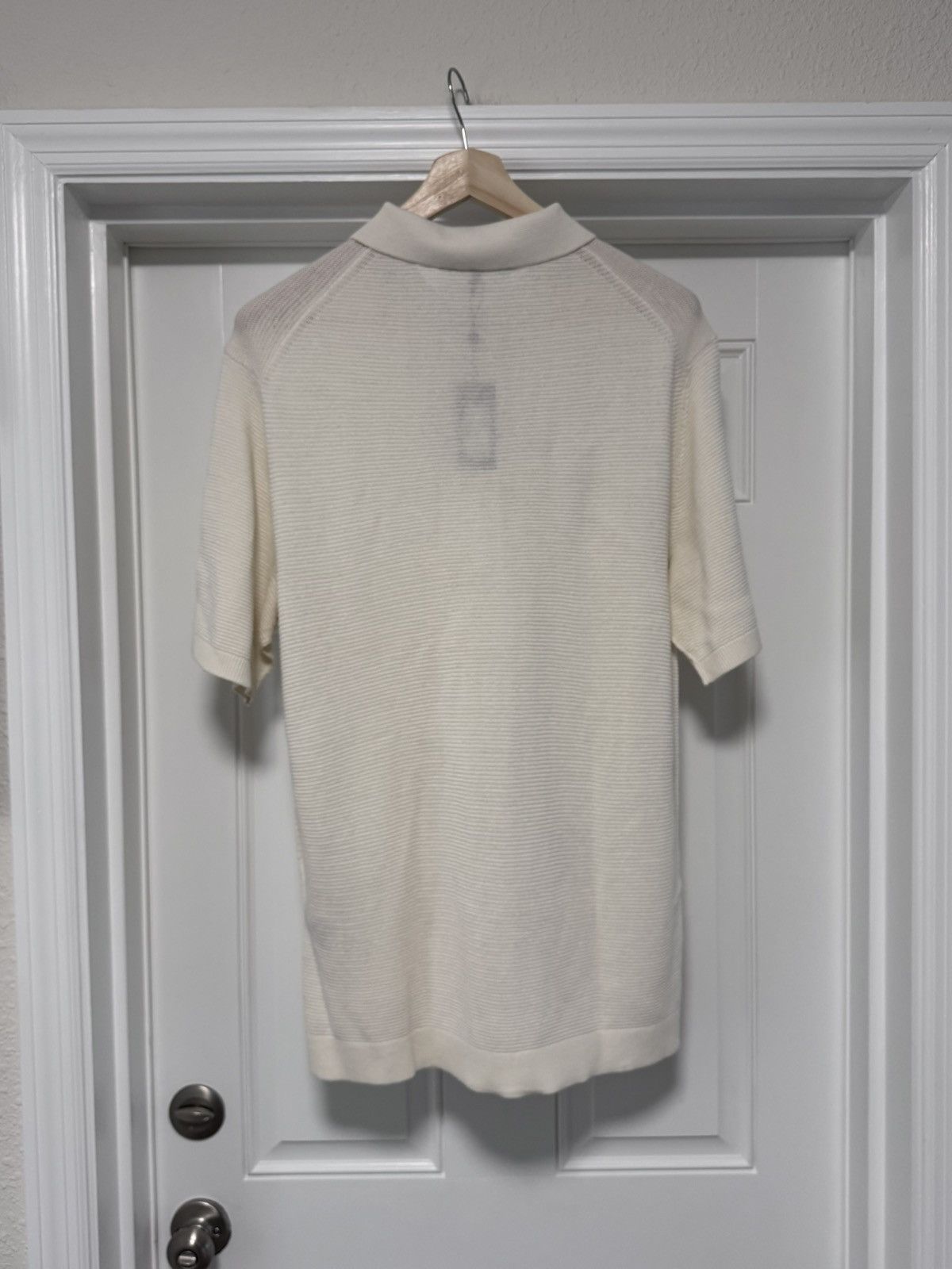 Rag & Bone rag & bone Lewis Polo Ivory Knit Sweater Shirt NWT XL Size US XL / EU 56 / 4 - 7 Thumbnail