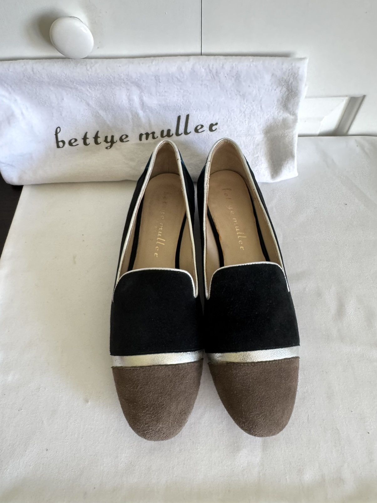 Other BETTYE MULLER Navy/Multicolor Suede Flat Shoes 8,5 EUC Size US 8.5 / IT 38.5 - 2 Thumbnail