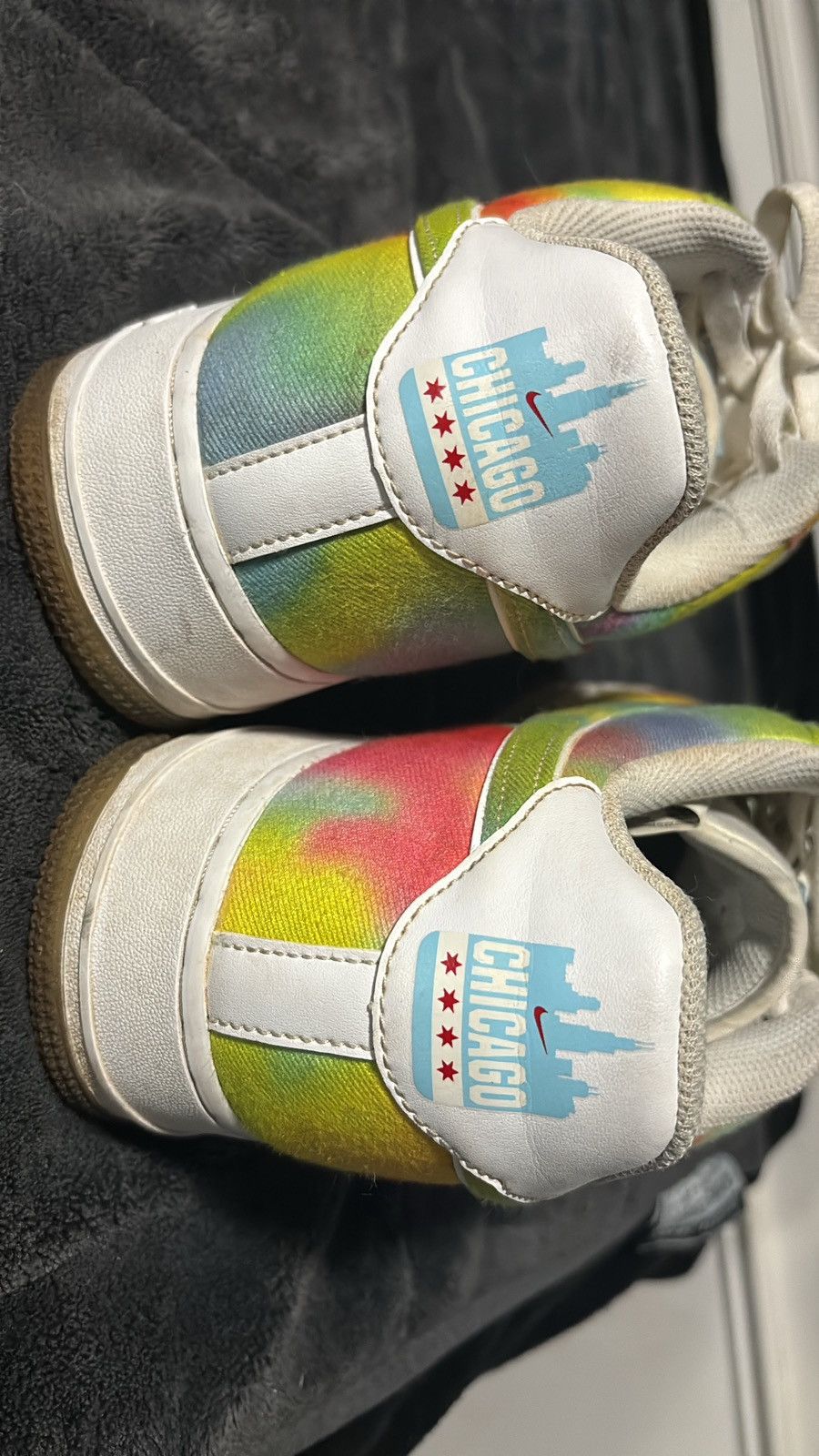 Nike Nike Af-1 Tie Dye Chicago Size US 10.5 / EU 43-44 - 4 Thumbnail