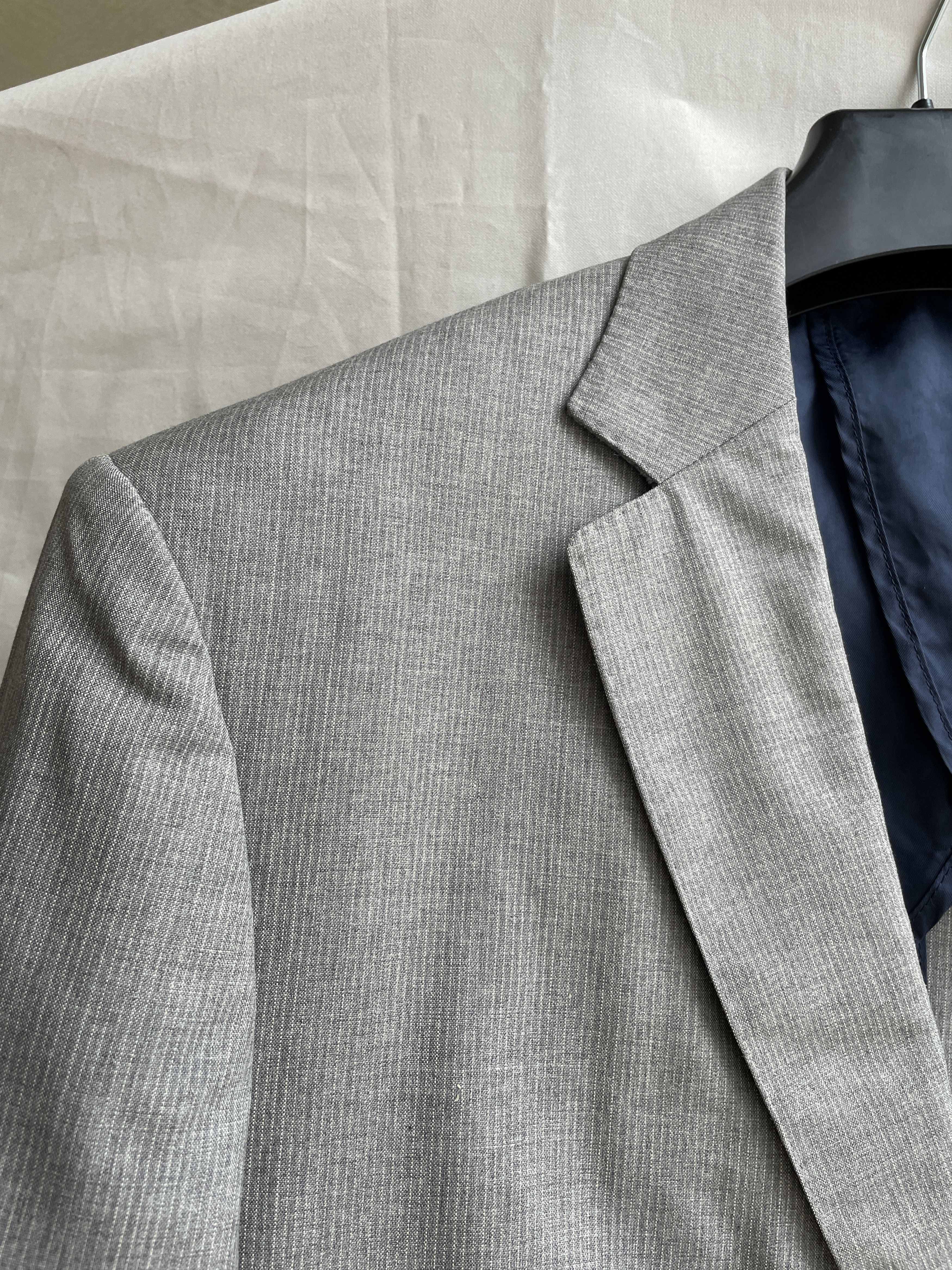 Suitsupply Suitsupply Unlined Pinstripe Gray Wool Blazer Size 42R - 6 Thumbnail