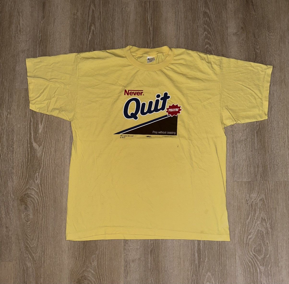 Vintage Vintage Never Quit Praying Nesquik Parody T-Shirt Size US XXL / EU 58 / 5 - 1 Thumbnail