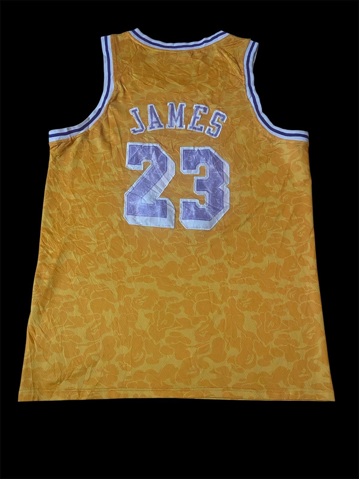 Bape × Mitchell & Ness Bape X Mitchell & Ness Limited Edition Lakers Lebron James Size US M / EU 48-50 / 2 - 2 Thumbnail
