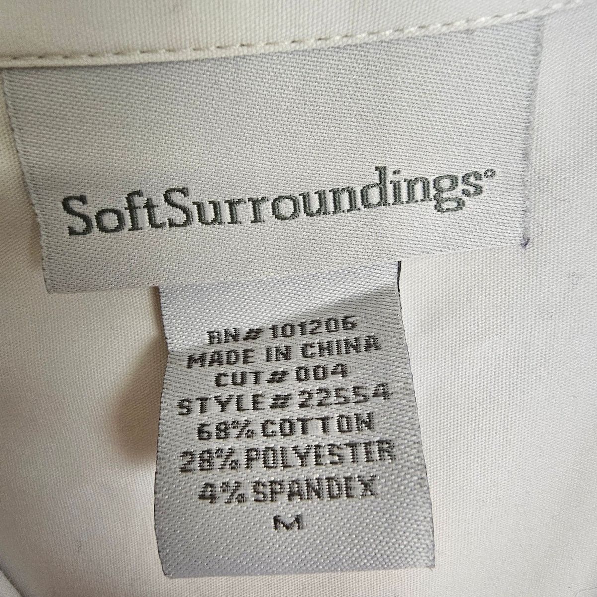 Soft Surroundings Soft Surroundings Womens Pintuck Button Front Blouse Size M Size M / US 6-8 / IT 42-44 - 7 Thumbnail