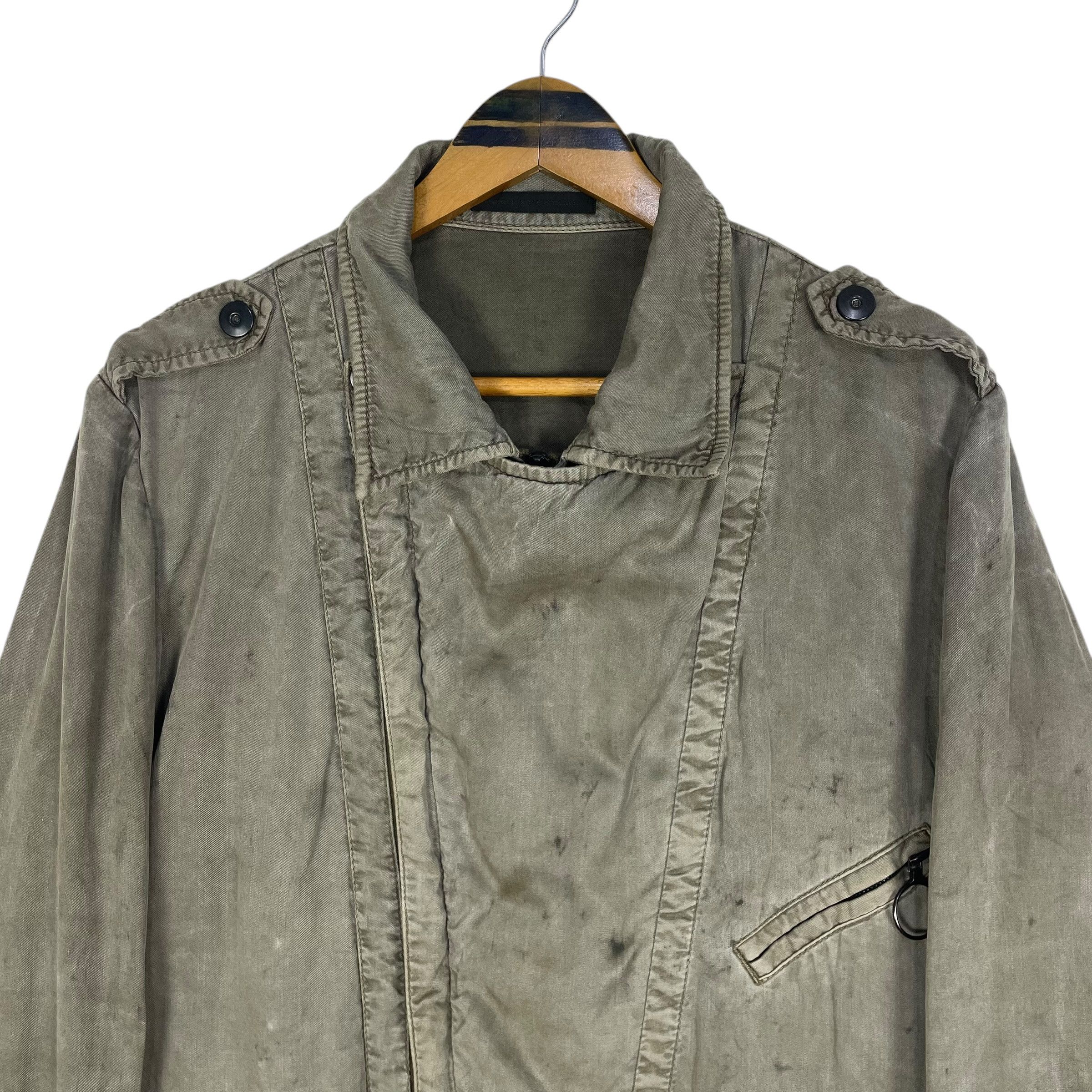 Yohji Yamamoto Yohji Yamamoto A/W 2012 Asymmetric Zip Napoleon Jacket Size US L / EU 52-54 / 3 - 6 Thumbnail
