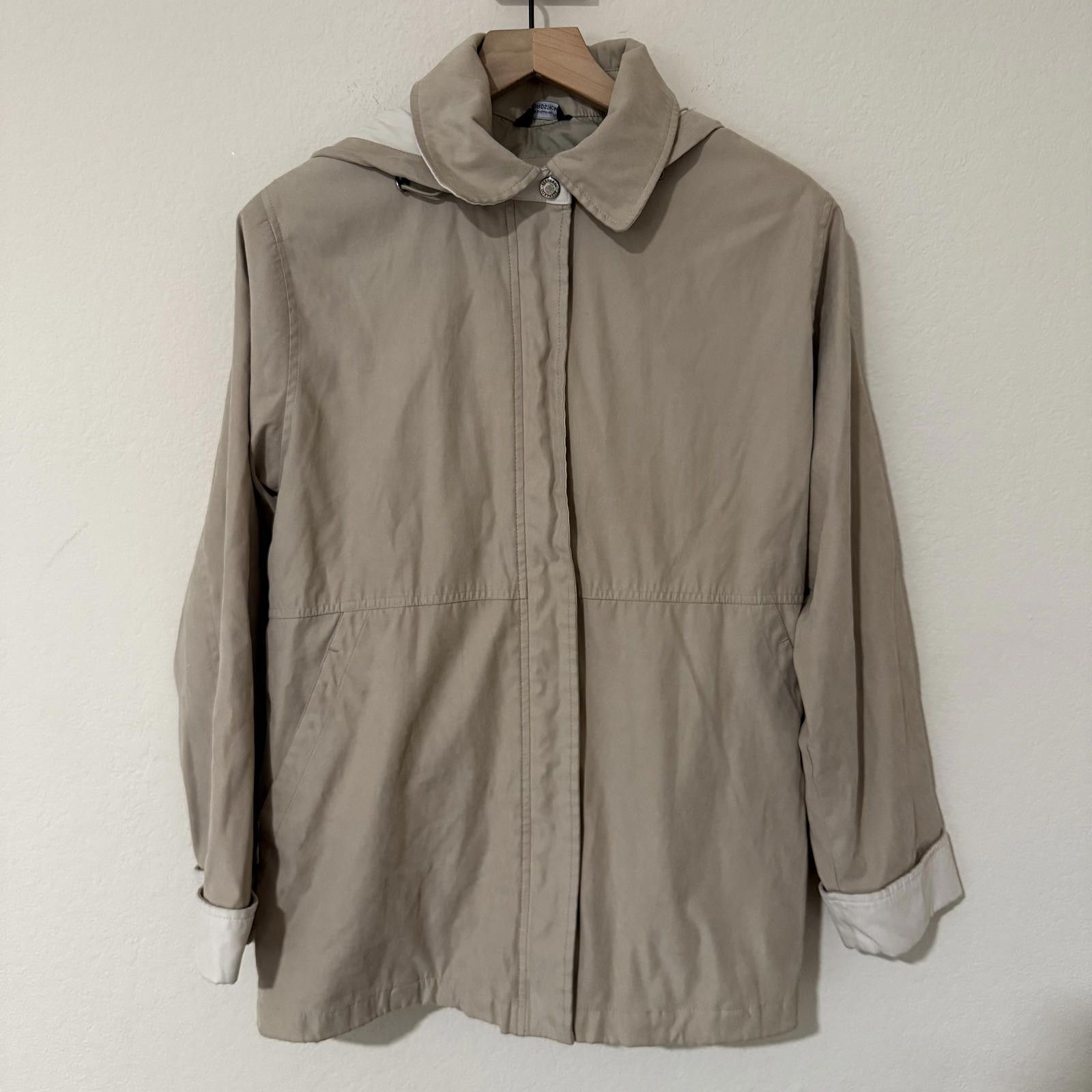 Bernhard Willhelm Bernardo Jacket Women's M Tan Detach Hood Zip Size US M / EU 48-50 / 2 - 1 Thumbnail