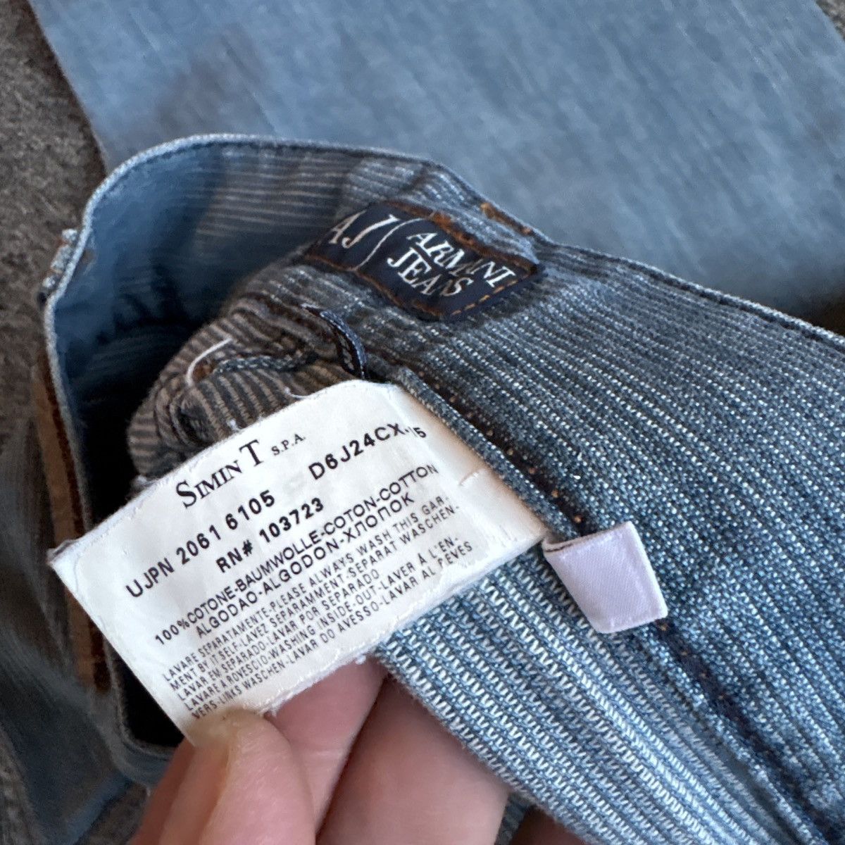 Armani Exchange Vibtage Blue Armani jeans Size US 35 - 5 Thumbnail