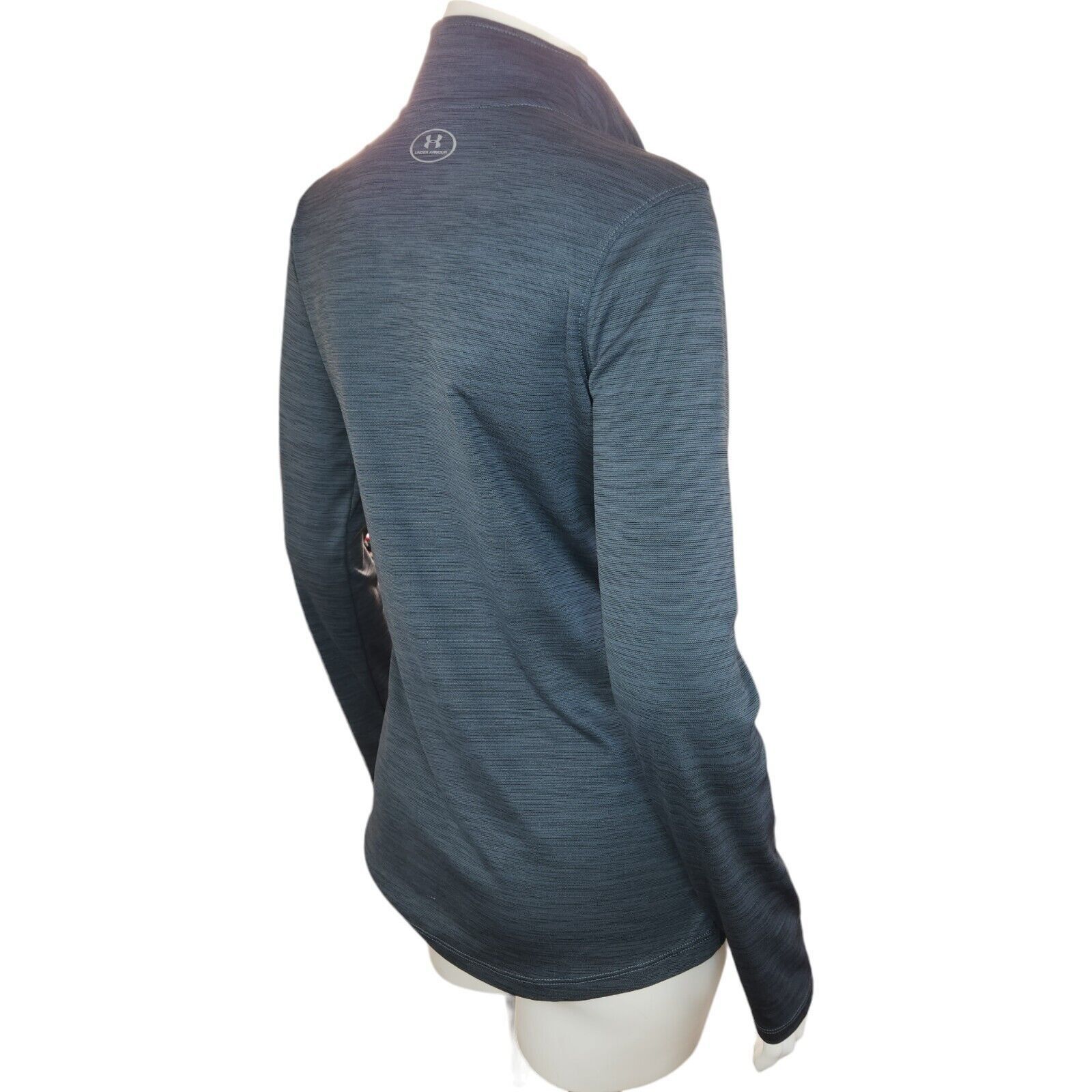 Under Armour Under Armour Womens Small 1/4 Zip Gray HeatGear Fitted Size S / US 4 / IT 40 - 8 Thumbnail