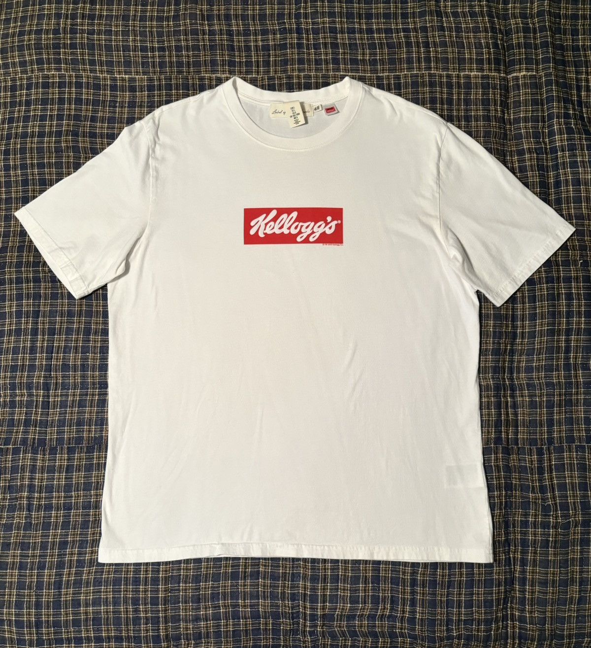 H&M Kellogg’s Box Logo Tee Puff Print Oversized Supreme Style Size US L / EU 52-54 / 3 - 1 Thumbnail
